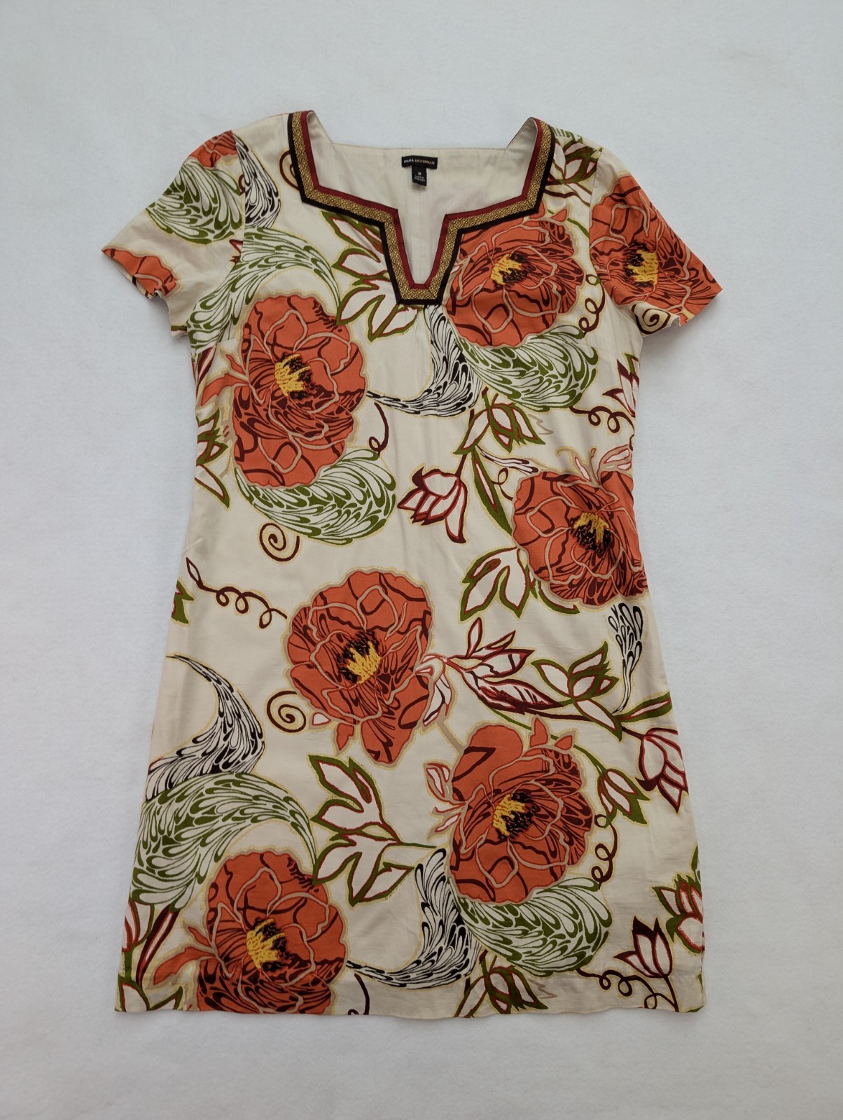 Dana Buchman Women’s Dress Size 16 Floaral Print Classic Shift