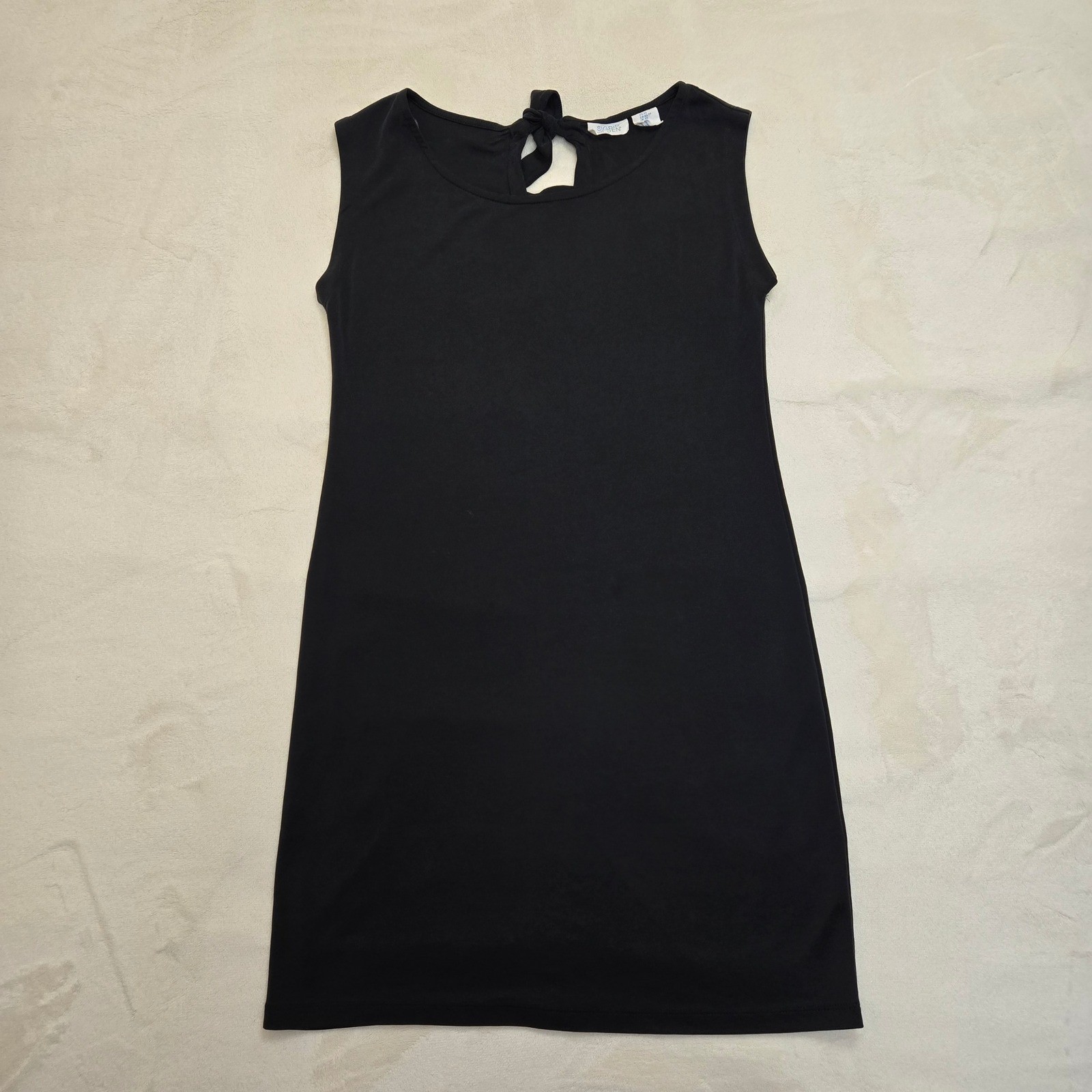 Sigrid Olsen Womens XS Gray Sleeveless Tie Back Shift Dress Modal Blend RN 59478