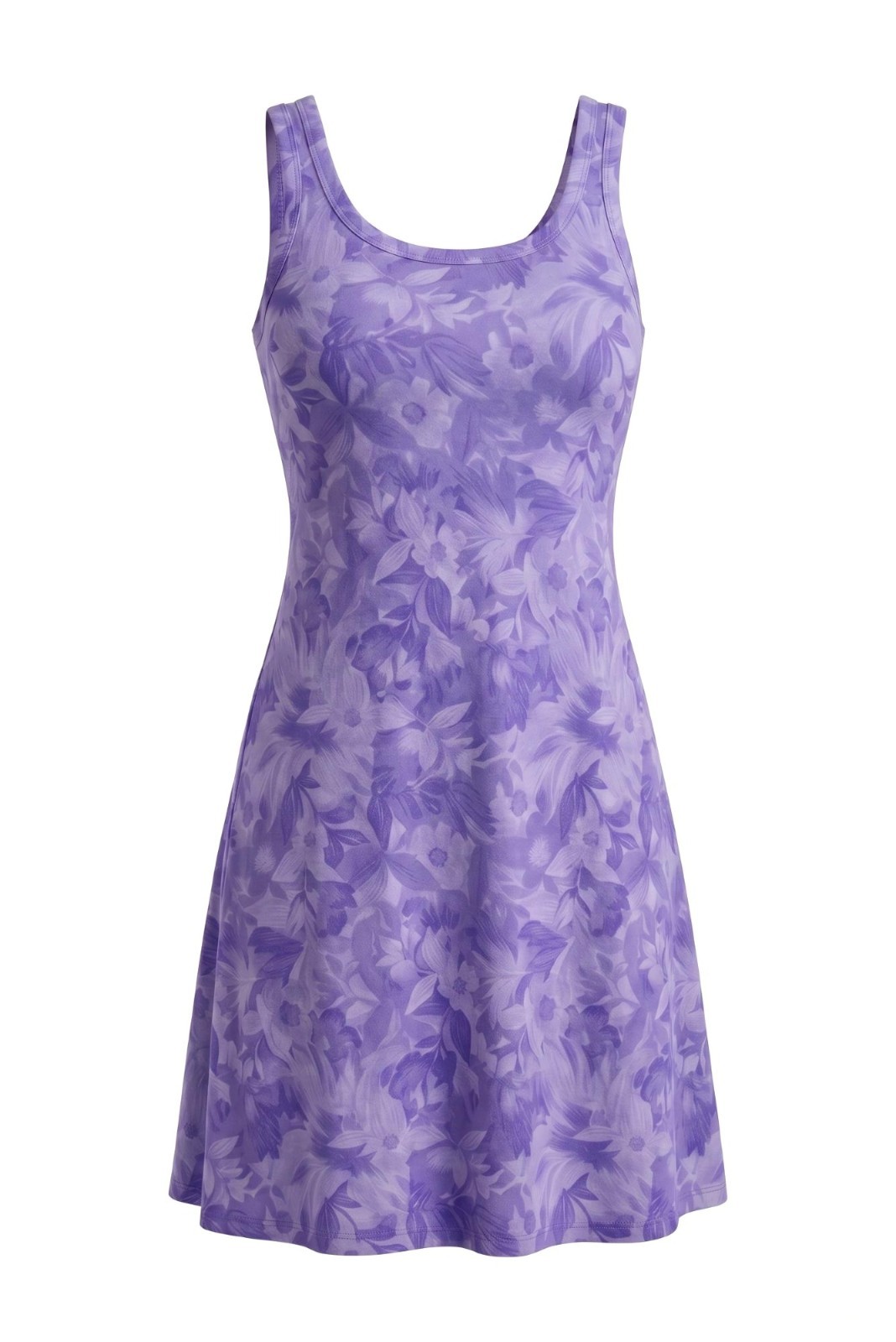 NWT ZeroXposur Sail Dress Womens Small Purple Floral Strappy Pocket Mini Eco