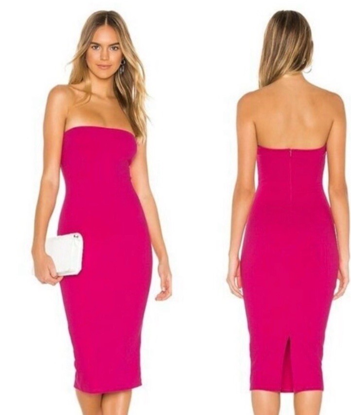 Superdown Lilian Strapless Midi Dress