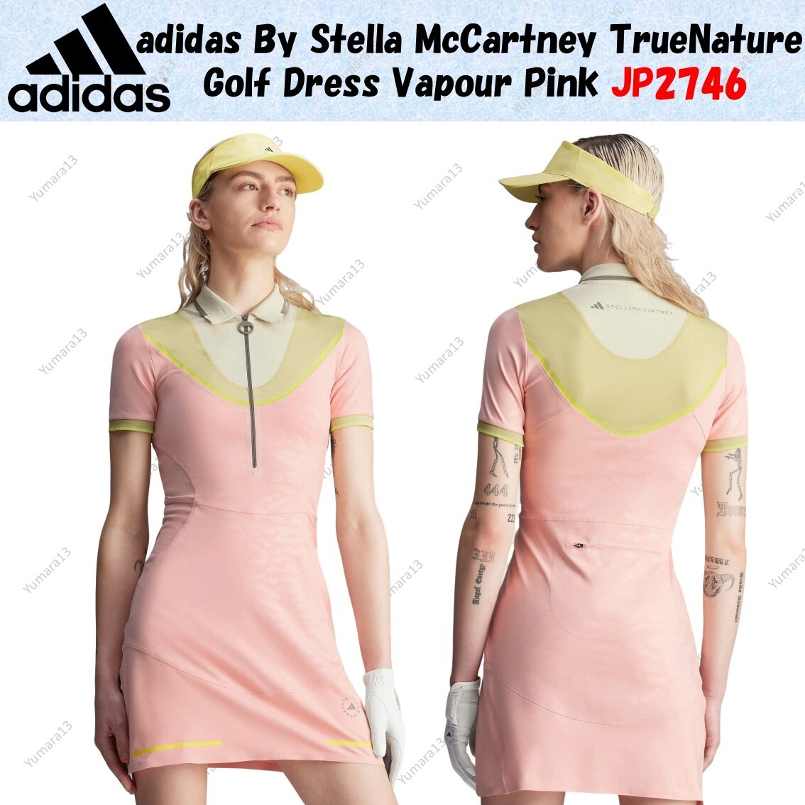 adidas By Stella McCartney TrueNature Golf Dress Vapour Pink JP2746 Japan size