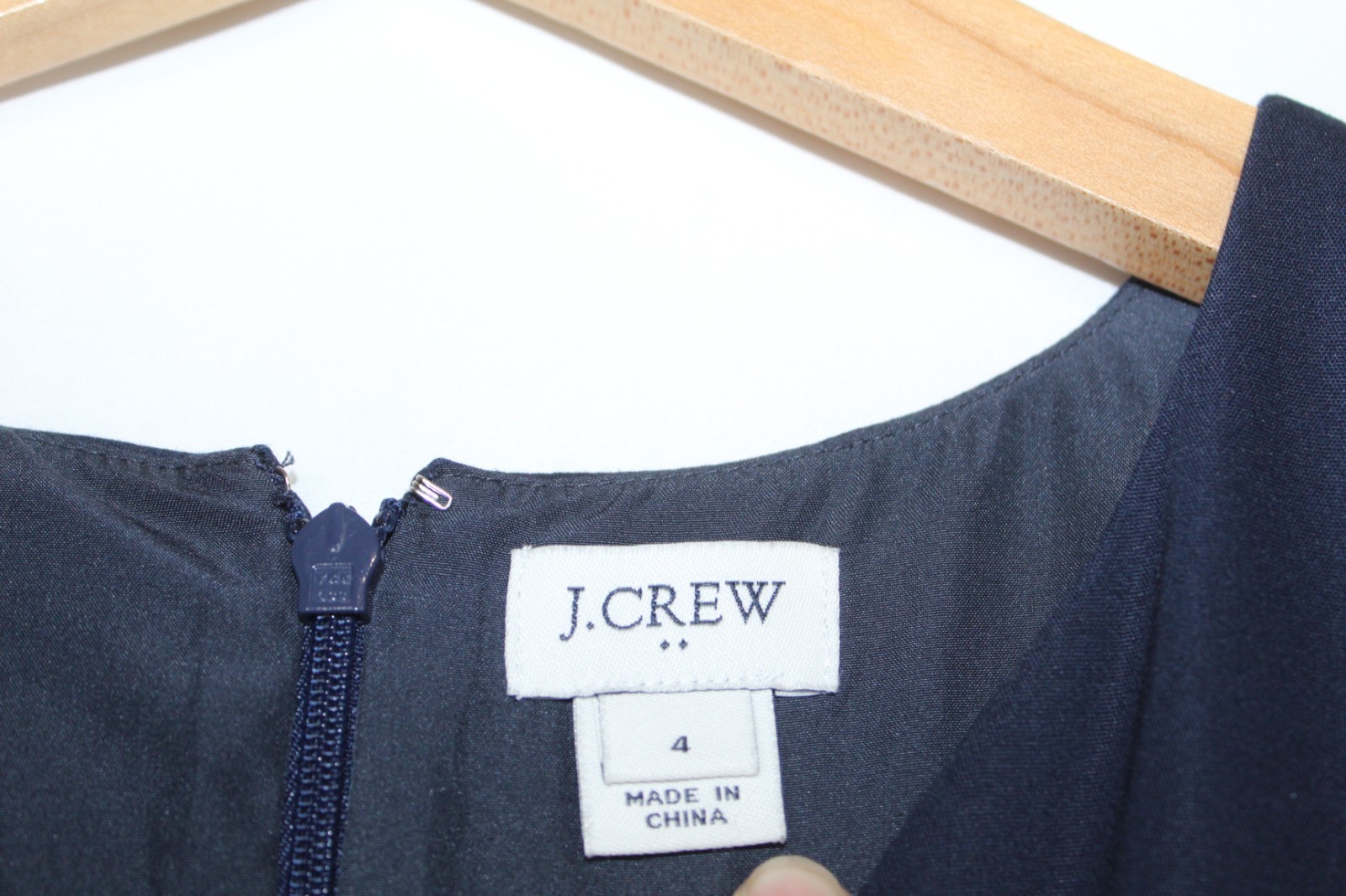 J.Crew women’s navy sheath dress size 4 short sleeve knee length office wear