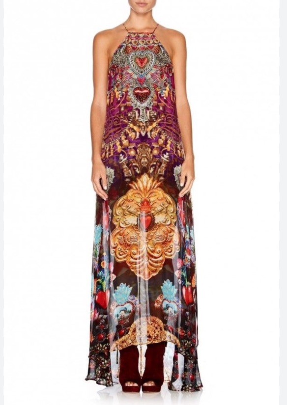 Camilla Franks overlay dress with apron neckline 3 uk 12 Milagro Charm vintage