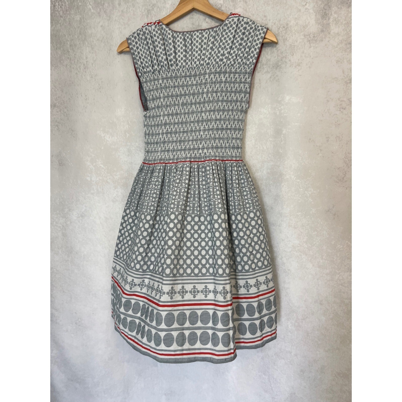 Max Edition Fit & Flare Dress Geometric Print Sleeveless Casual Dress