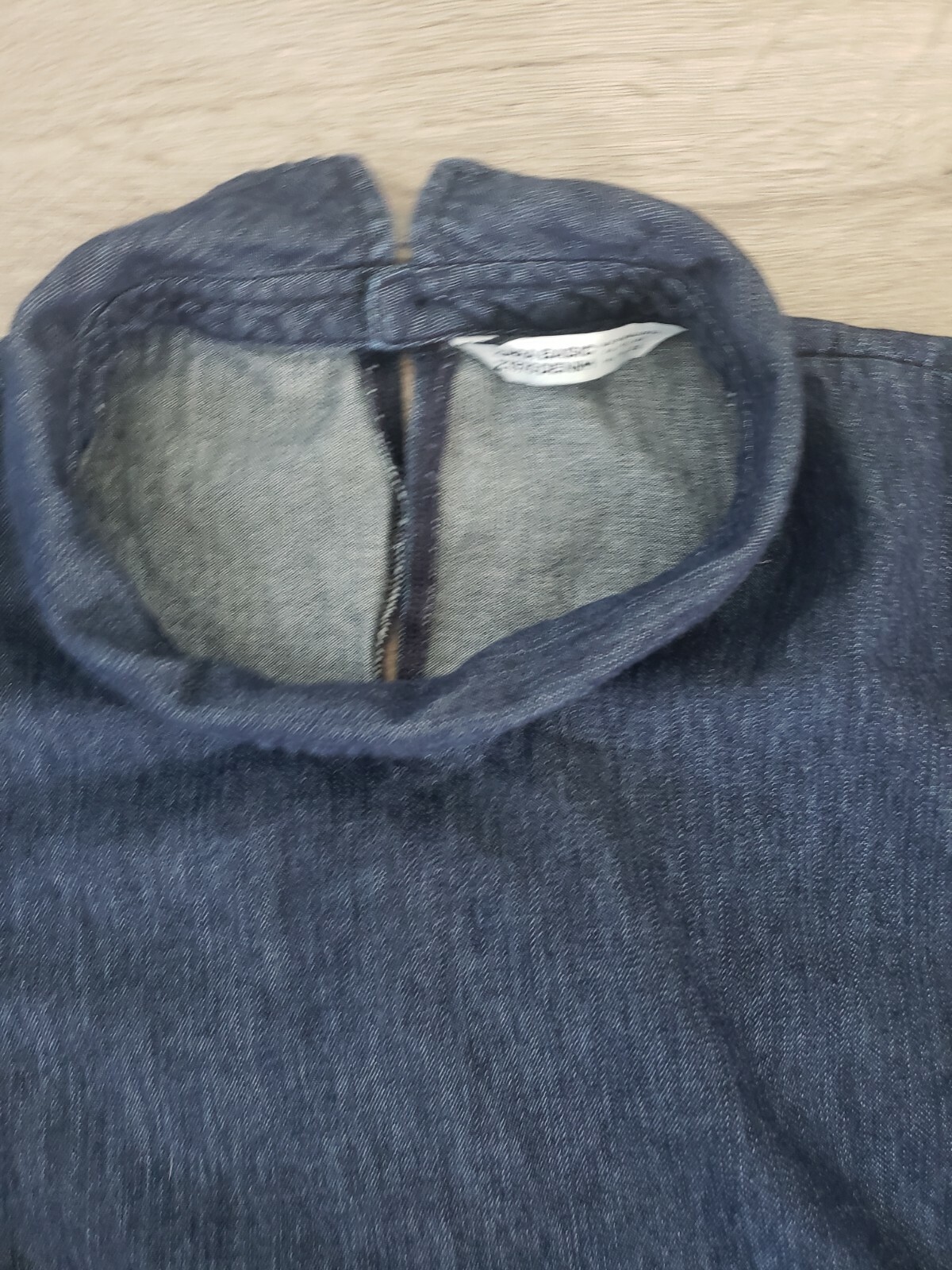 ZARA BASIC Denim Dress cap sleeve Blue USA Size Medium