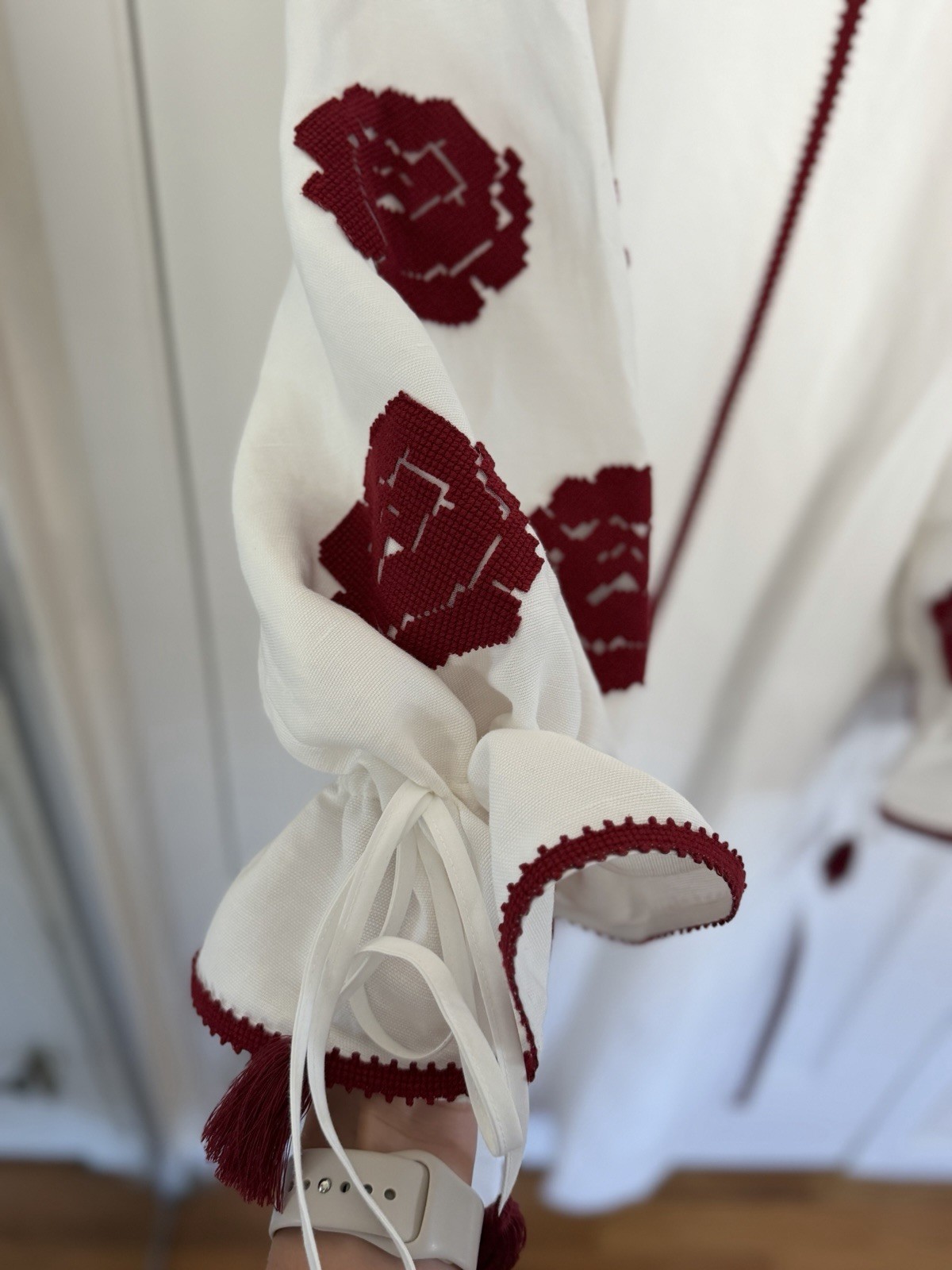 Authentic Ukrainian embroidered linen dress (Vyshyvanka)