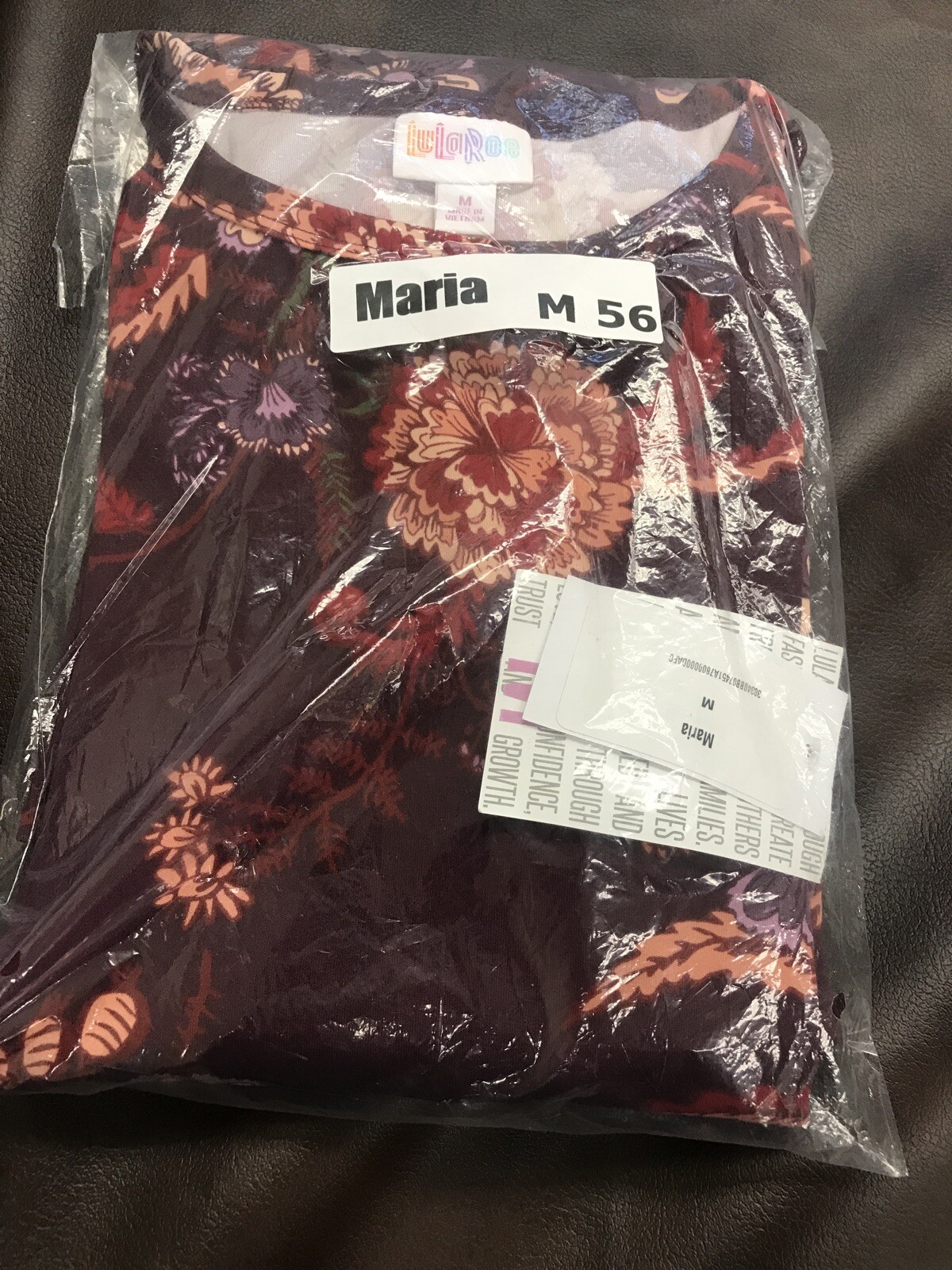 Lularoe Maria Dress 🦄 Burgundy Damask Floral Maxi Long Medium 10/12 8/10 New ❤️