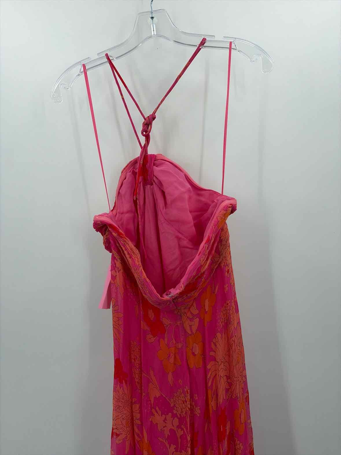 Pre-Owned Rixo Pink Size Medium Maxi Sleeveless Dress