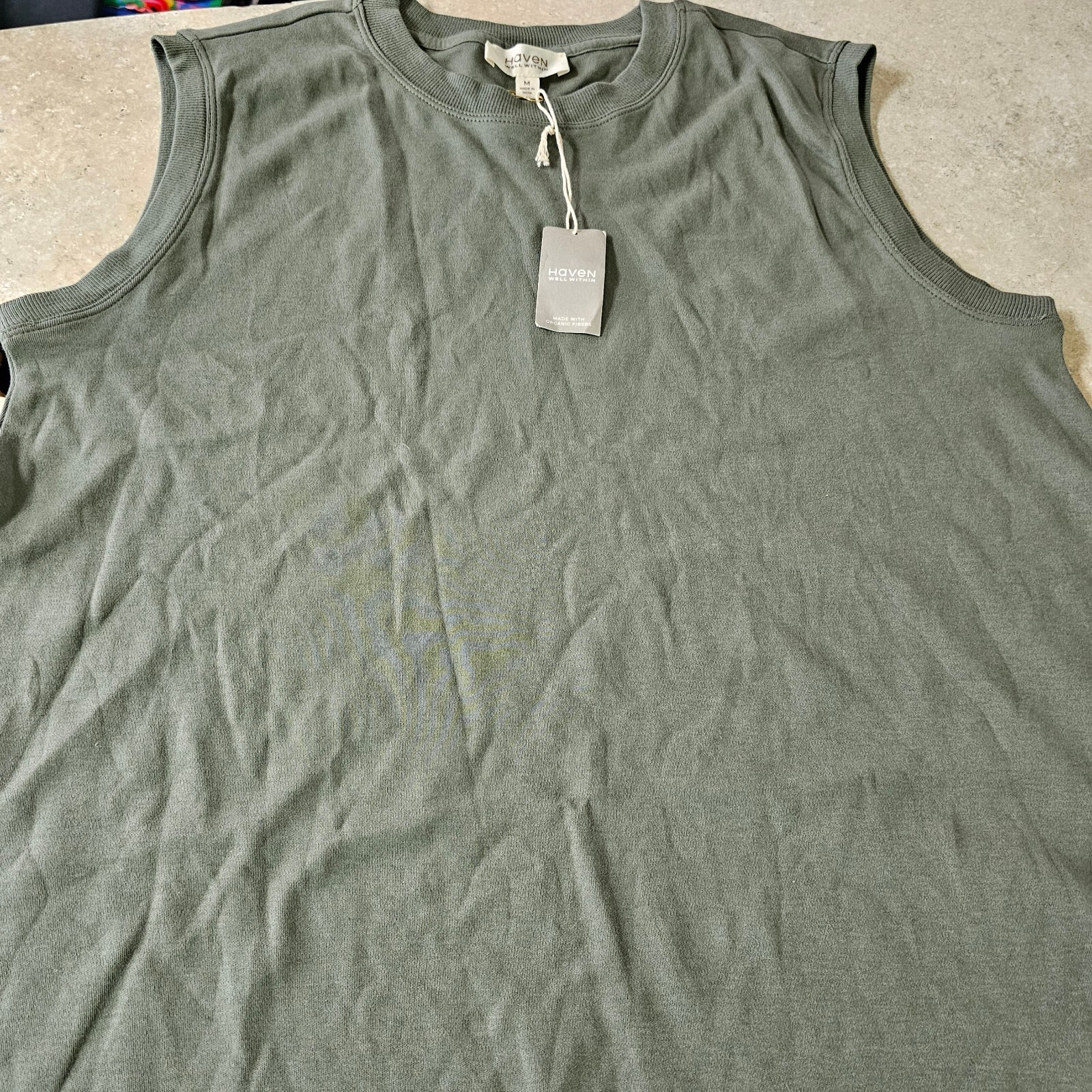 Haven well within Organic Cotton Interlock Trapeze Dress sz M new