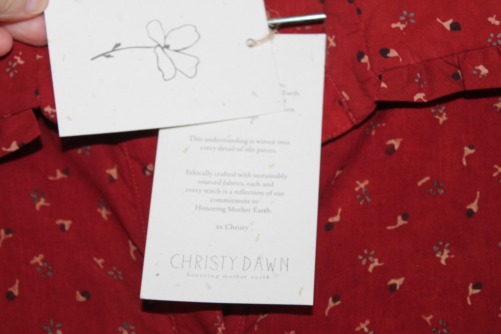 Christy Dawn Dress NWT Midi Peter Pan Collar XL Prairie Cottagecore Boho