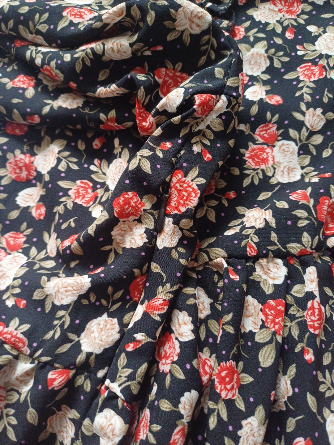 Pretty Boho ruffle floaty Roses Print 🌹 Floral Maxi Dress 👗S M 10 12