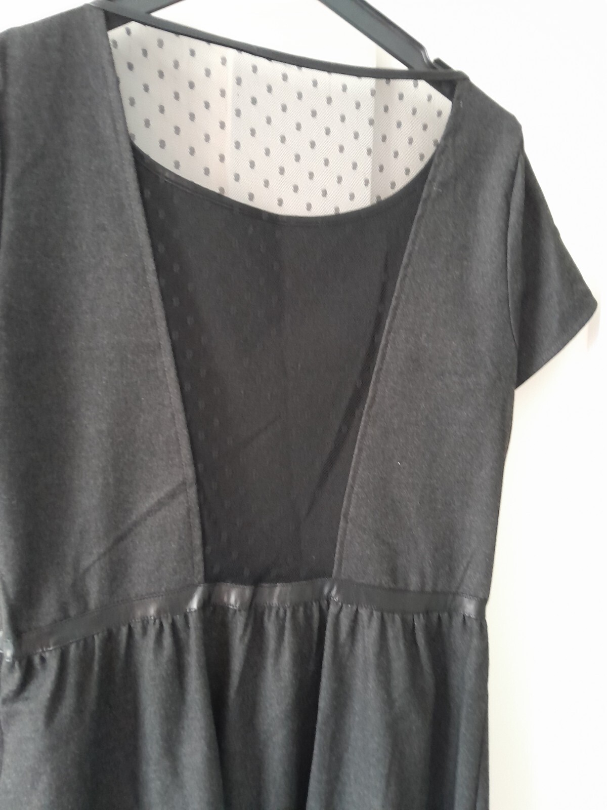 Ladies La Redoute Dark Grey/Black Lace Back Detail Dress Size 10 – Worn once