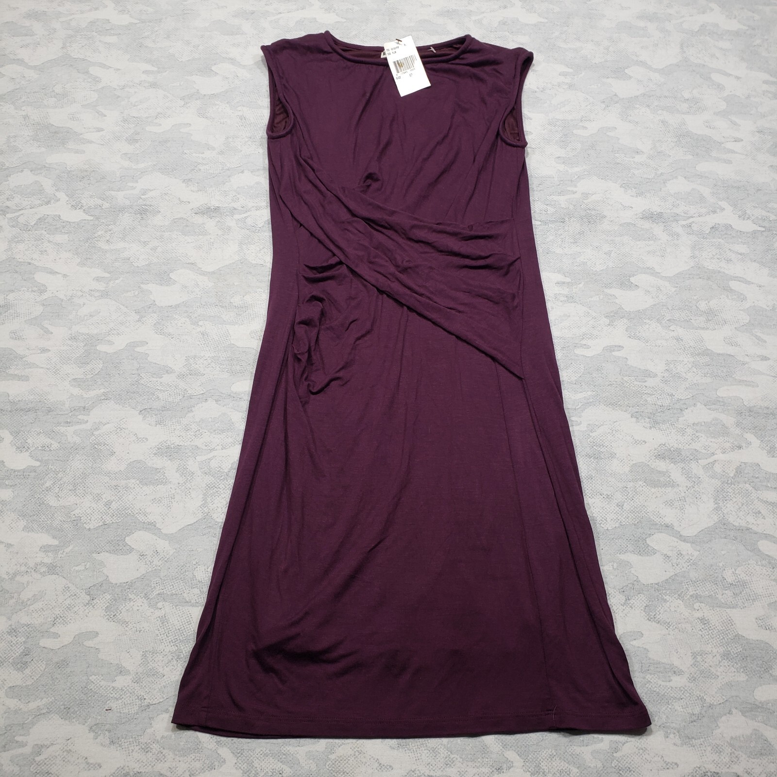 Kut From The Kloth Dress Womens 6P Purple Sleeveless Wrap Midi