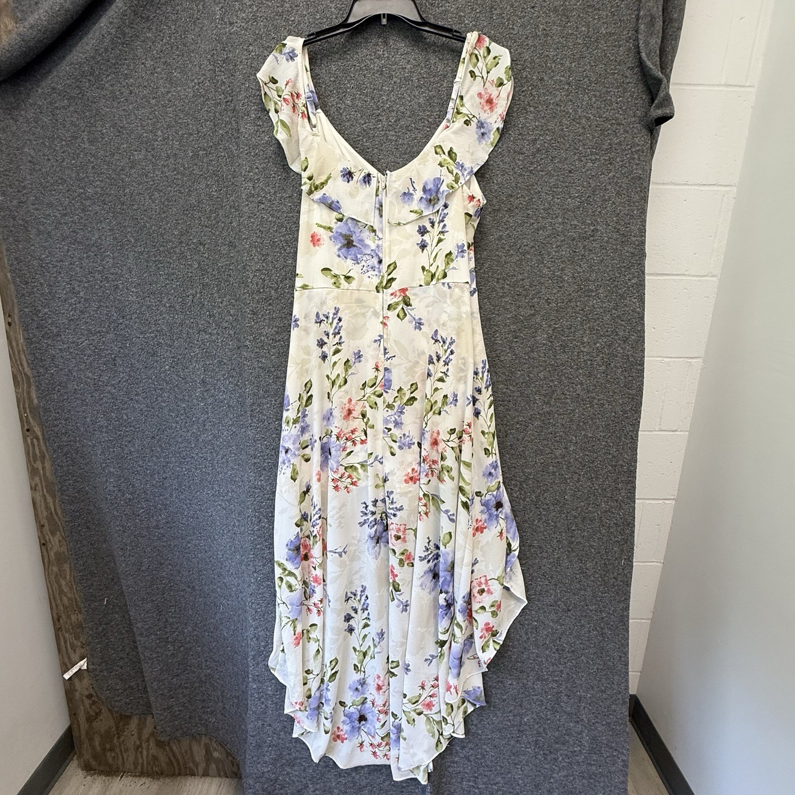 Fairycore Floral Romper Dress 17 Garden Party Ruffle High Low Wedding Romantic