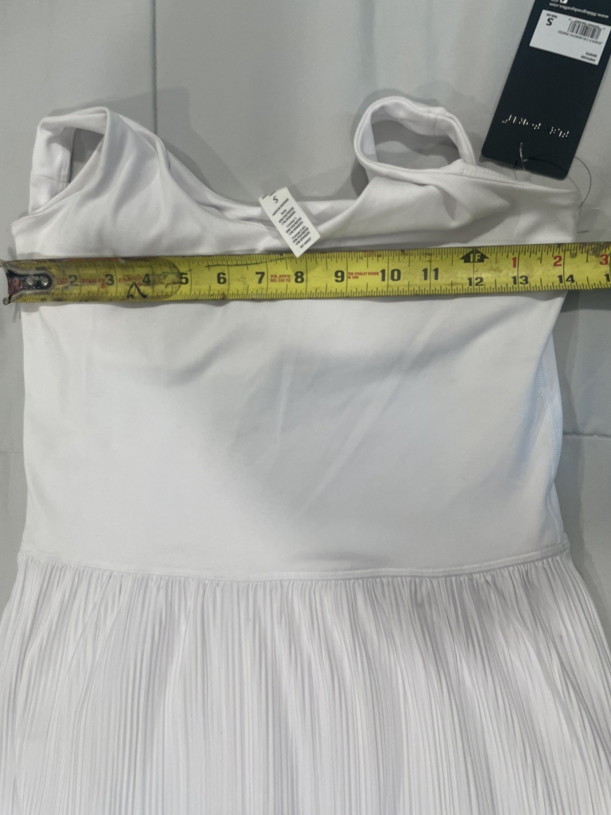 90 Degree by Reflex Jersey Charming Pleated Gym Dress Built-in-Shorts Small NWT