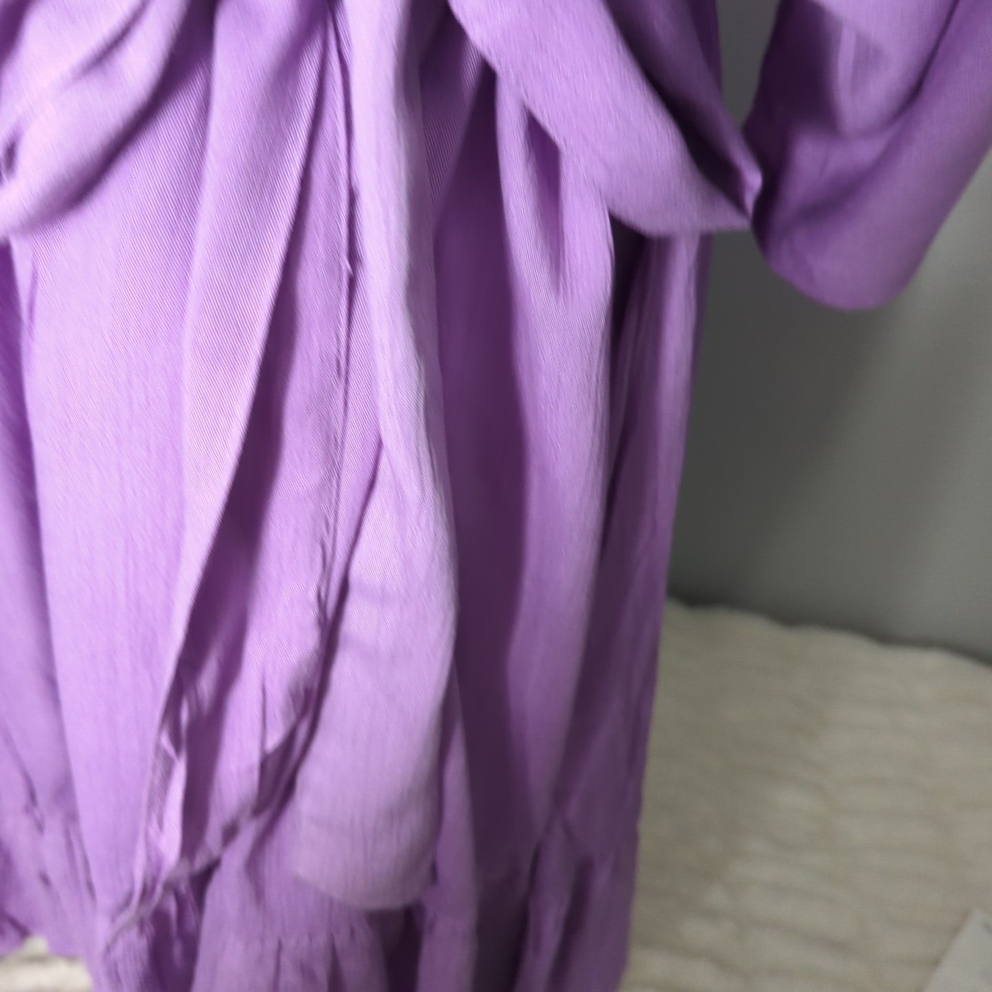 Millennium NWT Women’s Size 3x Lavender V-neck Knee Length Dress 145
