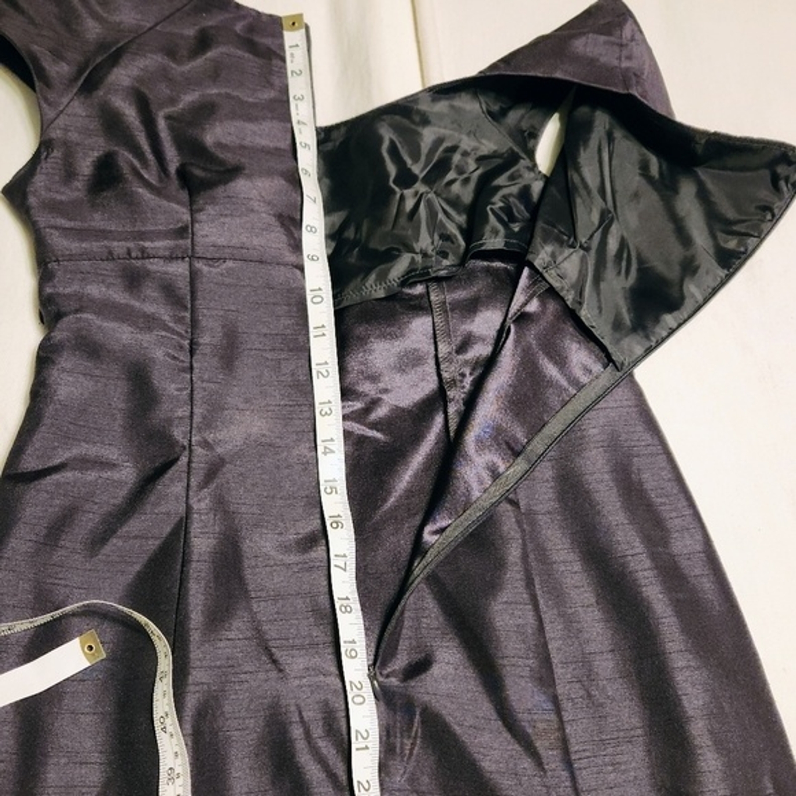 Madison Leigh Petite | Elegant Belted Tailored Cocktail Pencil Dress Grey 4 P