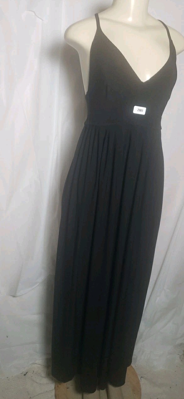 Kenar Womens Sleeveless Maxi Dress Stretch Pleated Pullover Medium 56 Inches