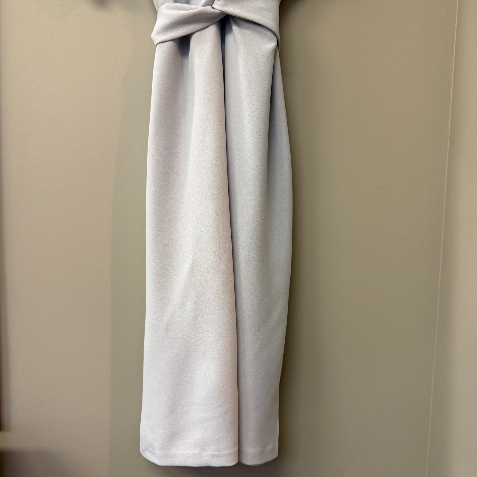 ALEXIA ADMOR Womens Knot-Waist Midi Shift Dress Slate Size XL Career Executive