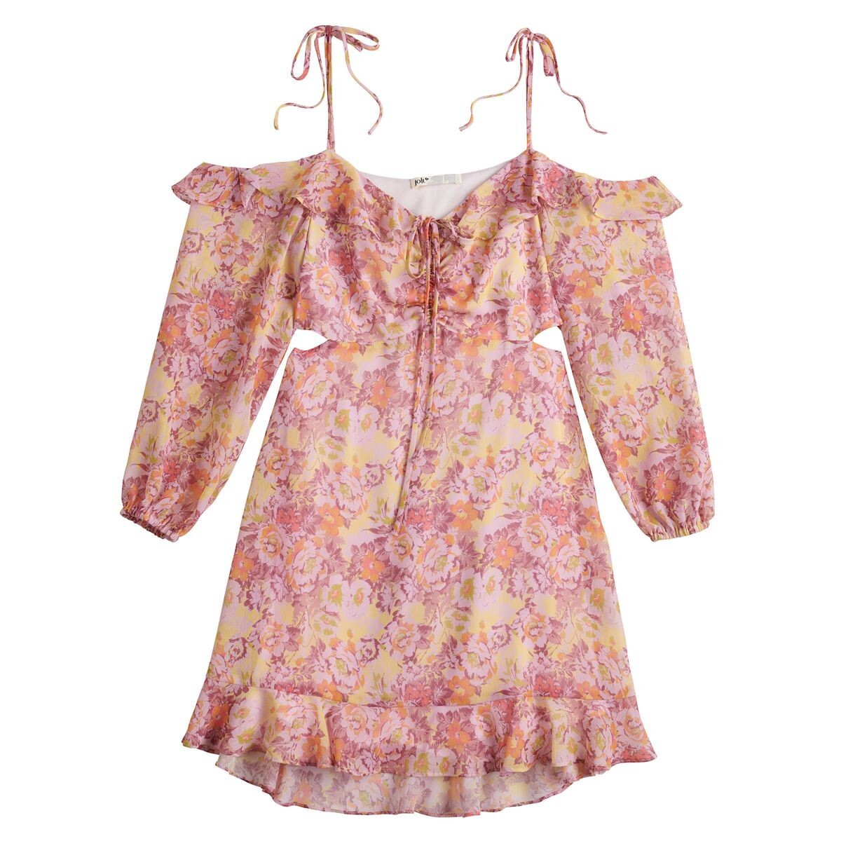 Juniors’ Rewind Long Sleeve Cold Shoulder Dress – XL (New W/Tags)(Ret. $44.00)