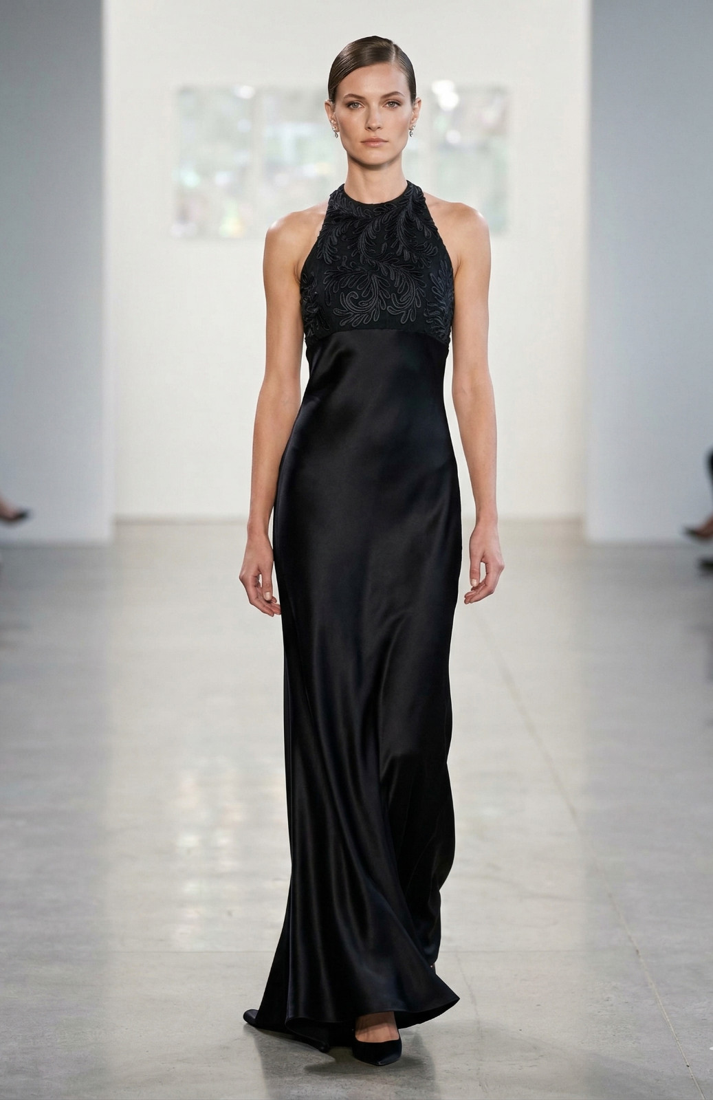 Carmen Marc Valvo Gown Maxi Dress Size 4 S Embroidered Neiman Whimsigoth Fairy