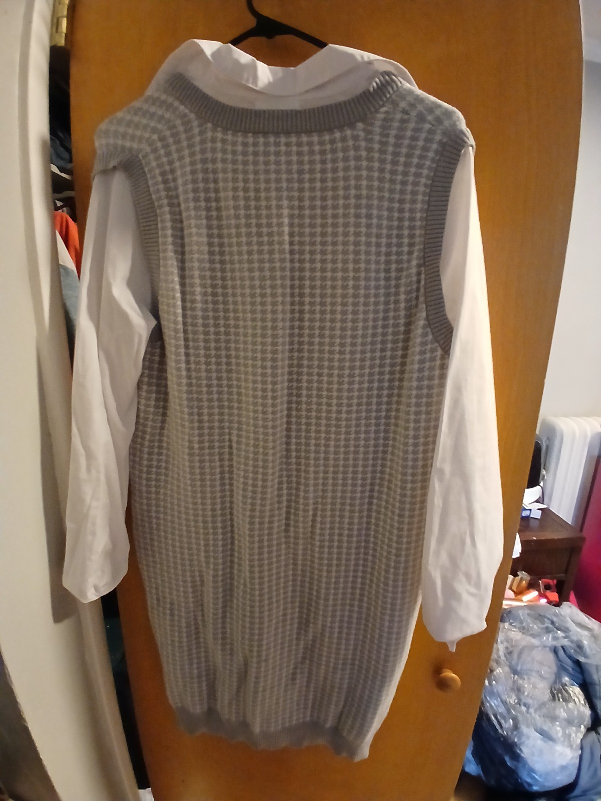 womens sweater dress grey size xl