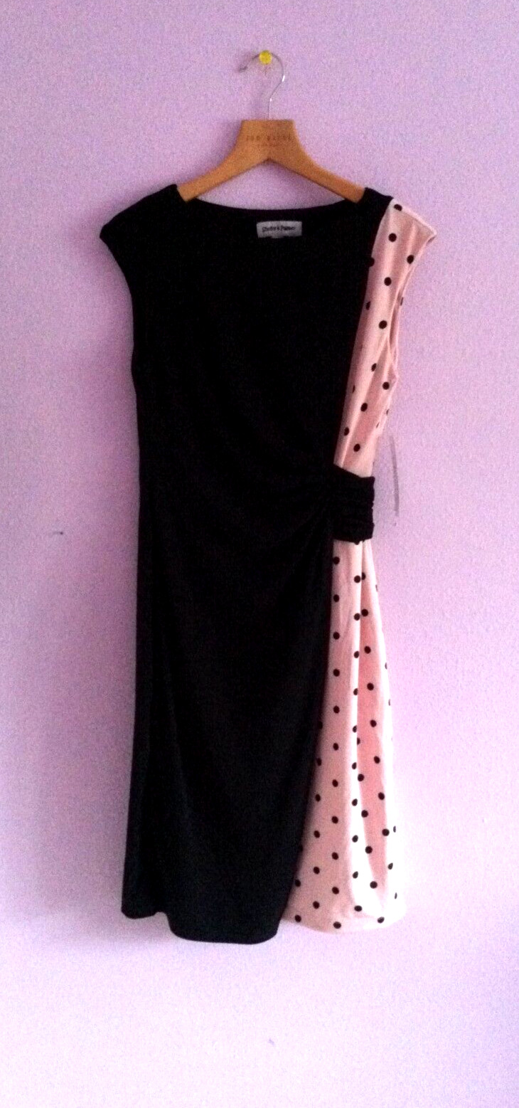 Shelby & Palmer Dress S Dots NWT Boat Neck