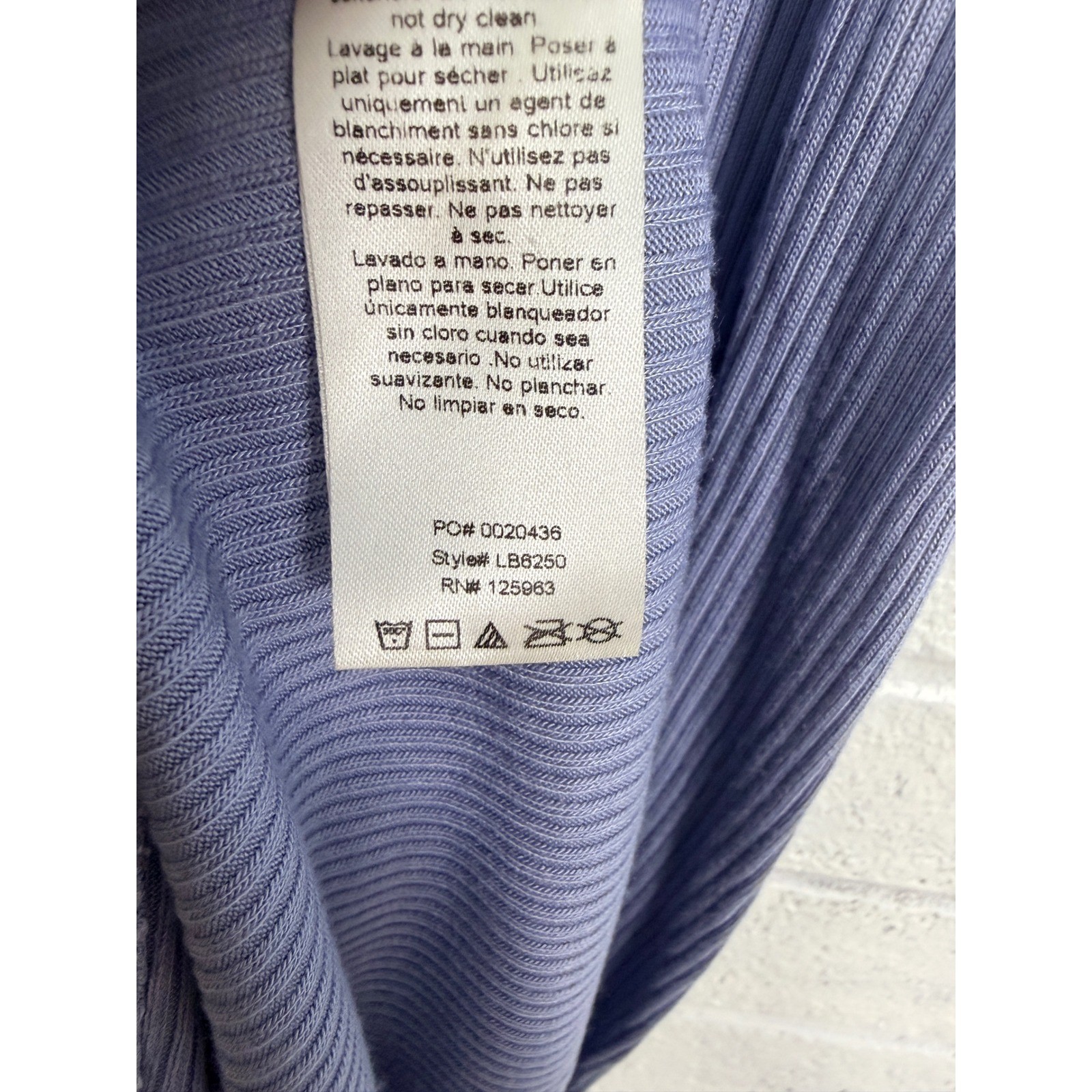 Beyond Yoga Formation Tank Dress Womens L Periwinkle Blue Ribbed Side Slit