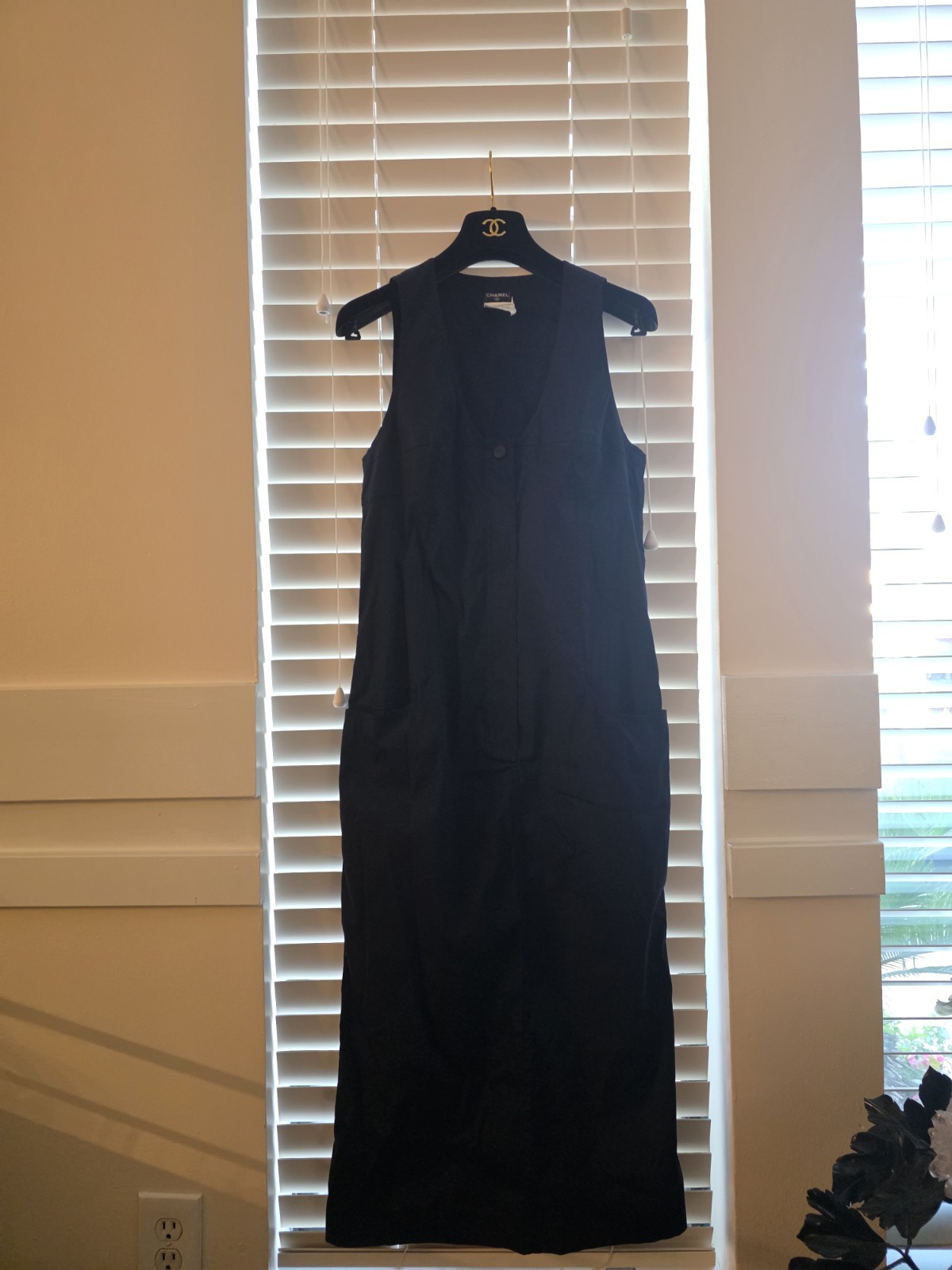 vintage Chanel vest-style midi dress