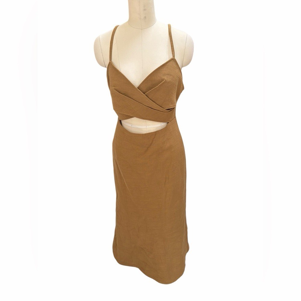 Significant Other FRANKIE MIDI DRESS – OLIVE size 6 cotton