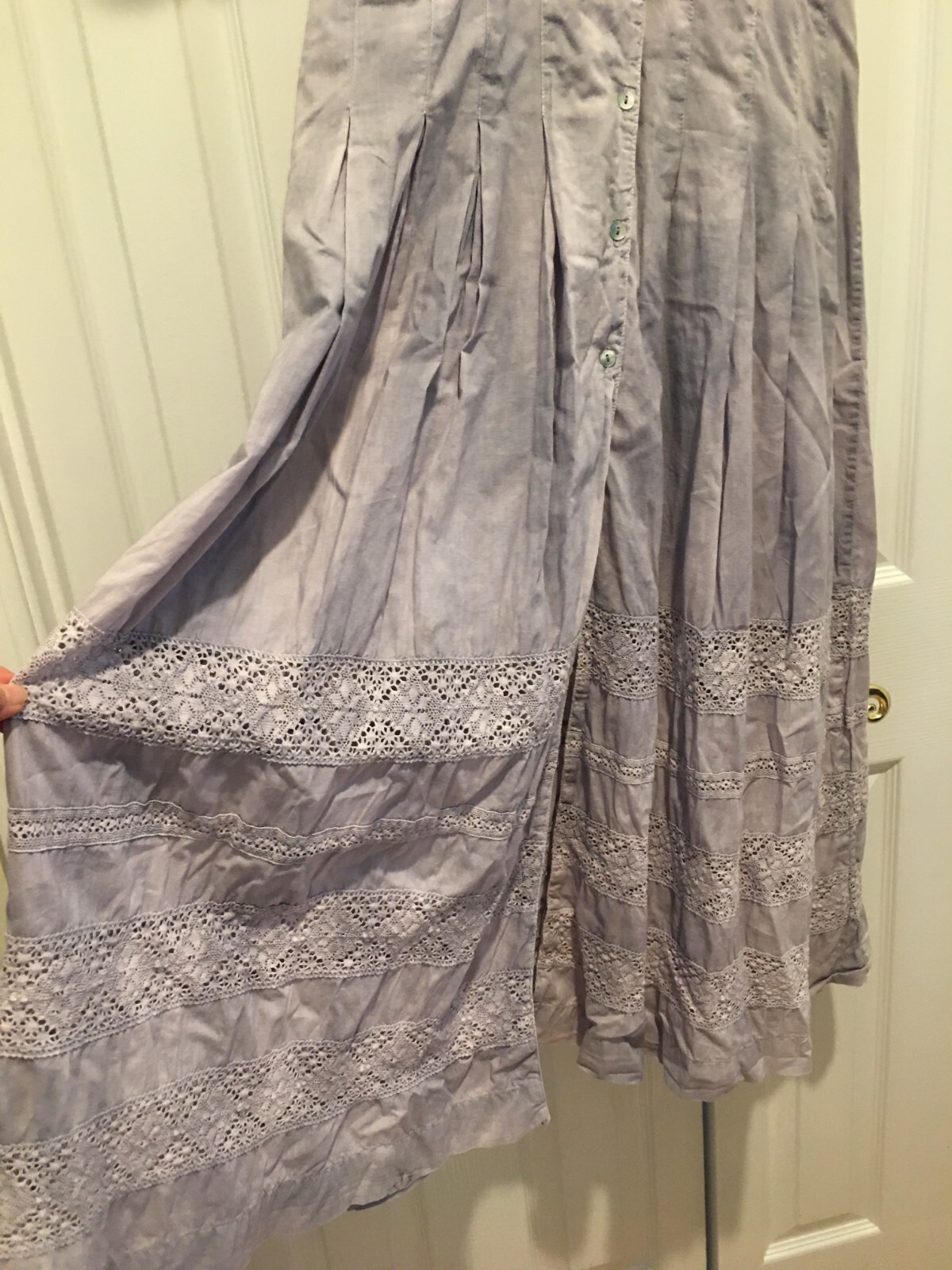 LoveShackFancy Edie Tie Dye Button Dress XS $135 Gorgeously Romantic