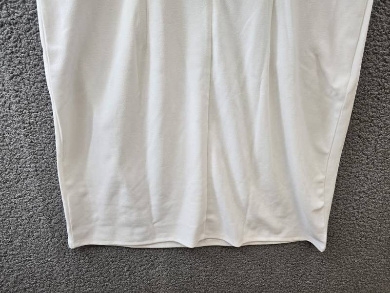 NY Collection Plus Size Colorblocked Dress Women’s 16W White/Black Zip Closure