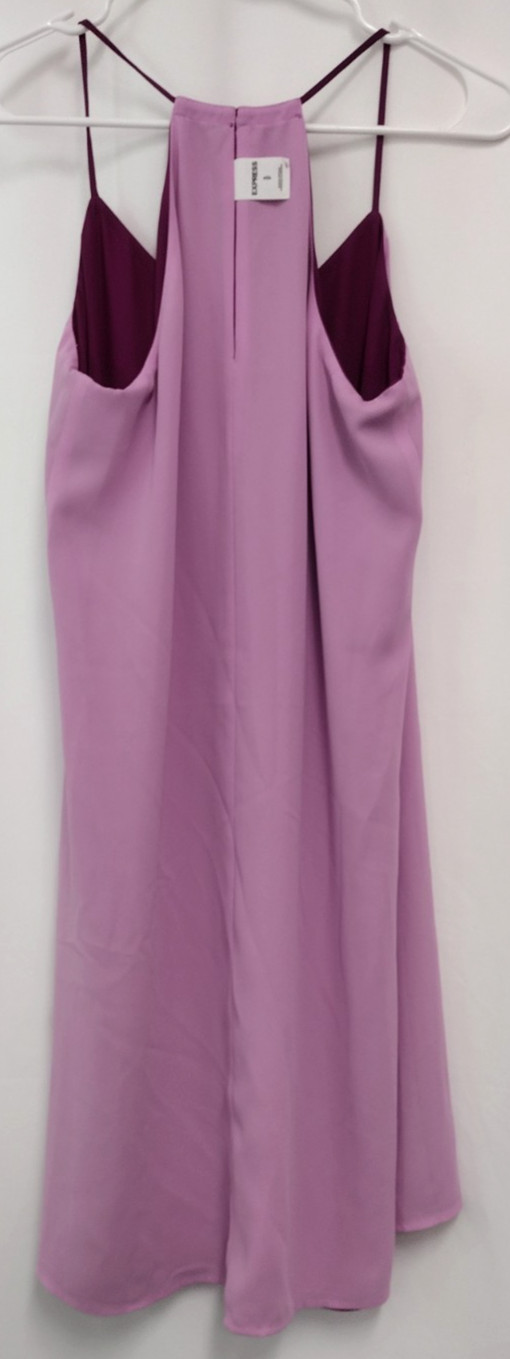 Express Reversible Cami Dress Size Small Womens Pink Thin Straps Keyhole Back