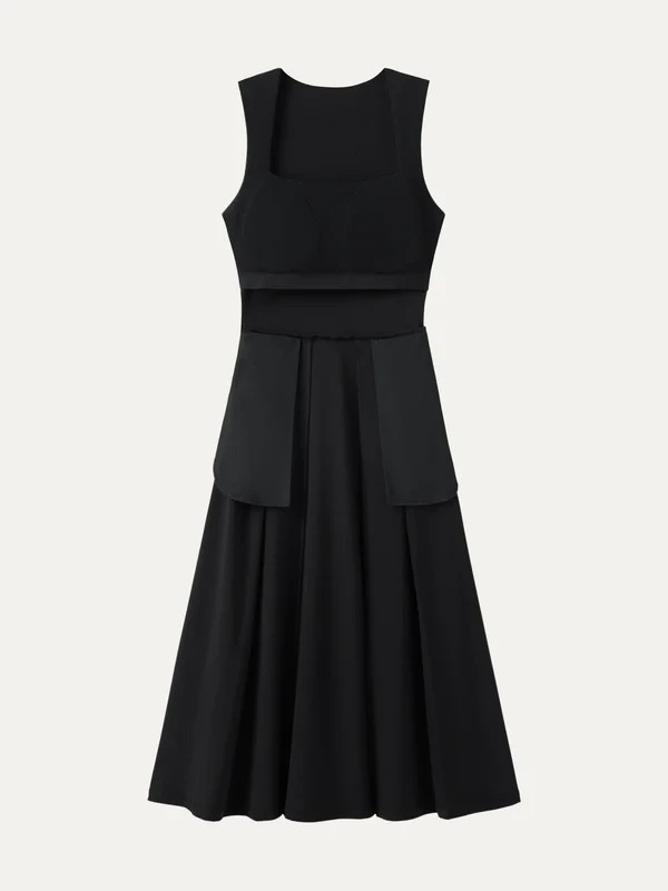 The Anytime Little Black Bra Dress with Pockets