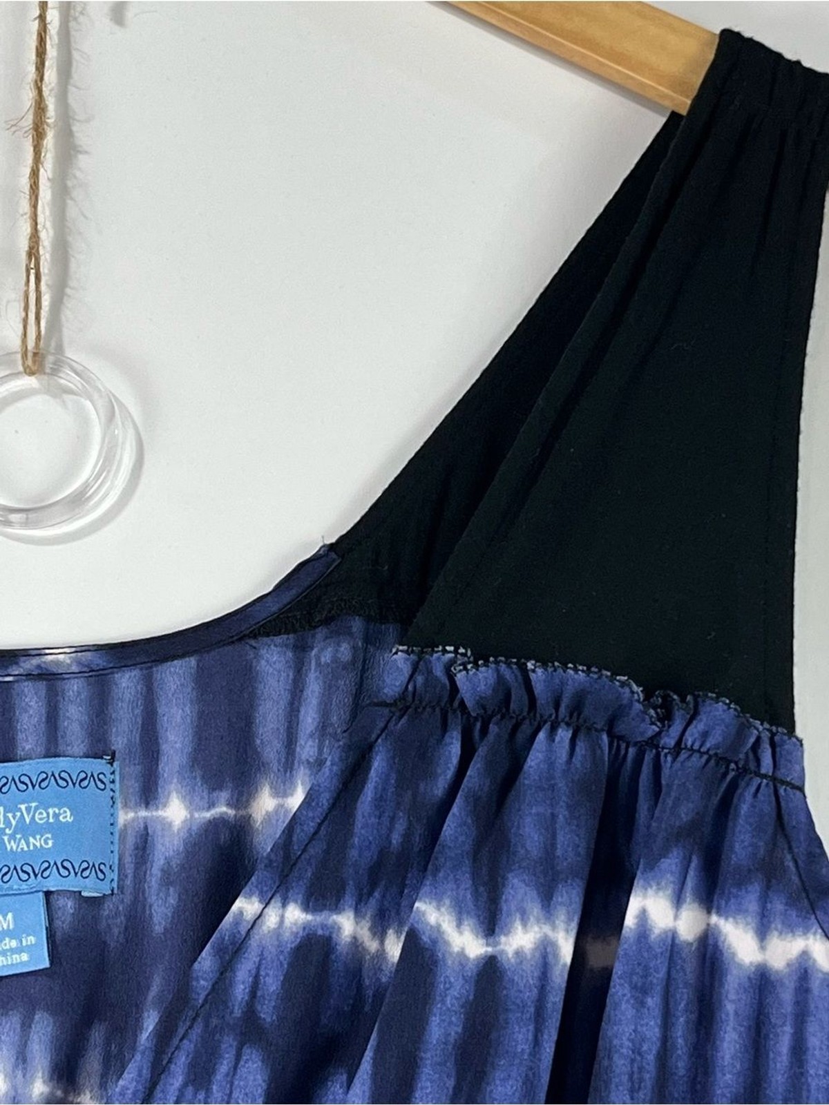 Simply Vera Vera Wang Tie Dye Dress Empire Waist Sleeveless Stretch Strap M NWOT