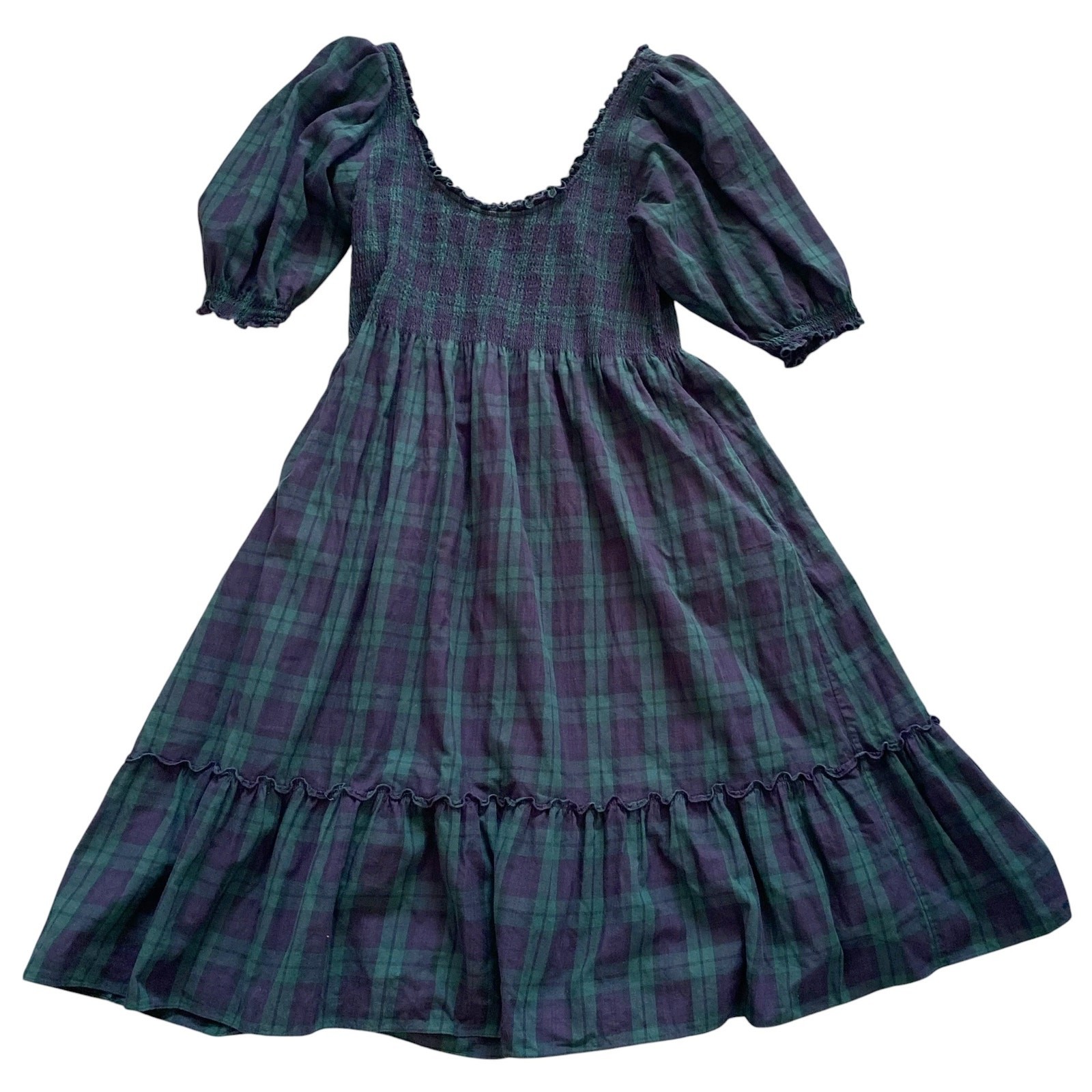Hill House Home The Louisa Nap Dress Plaid Tartan XXL
