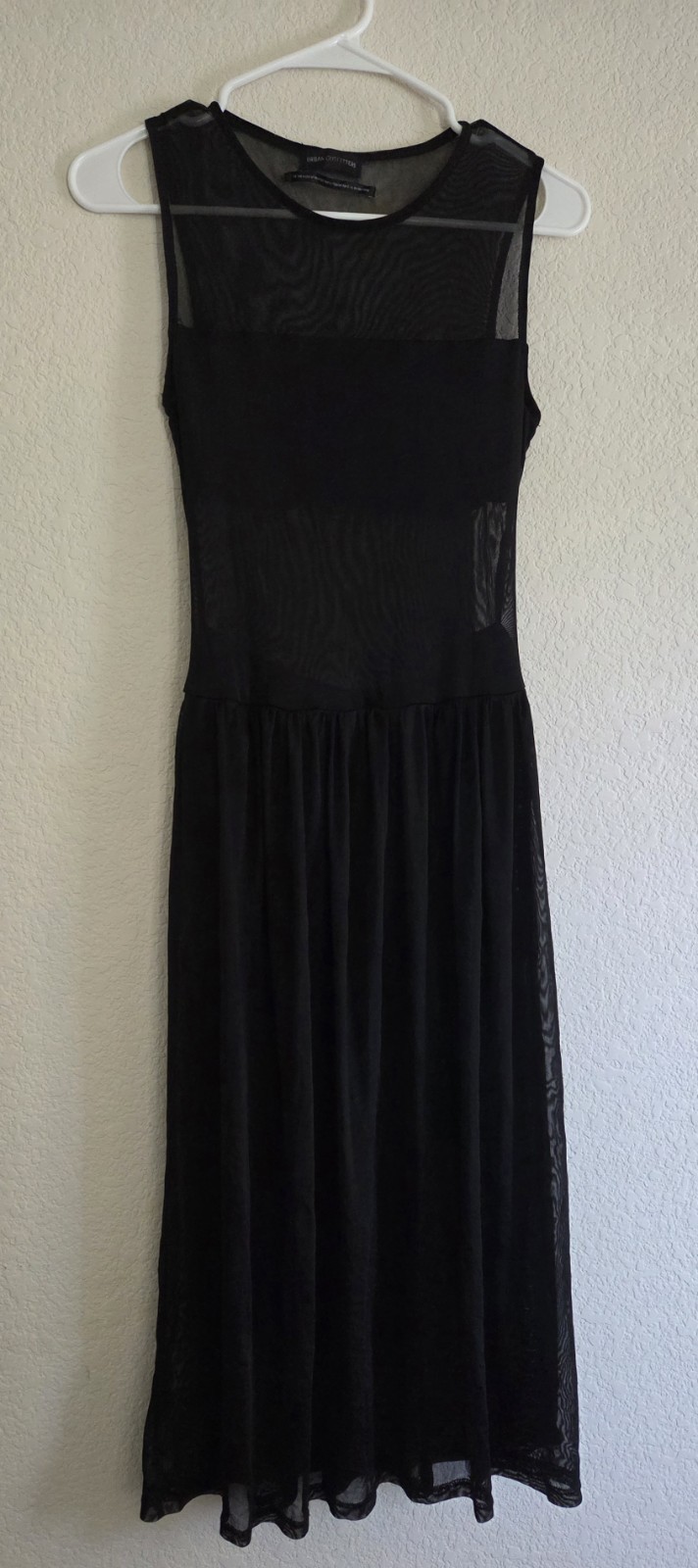 EUC Urban Outfitters Semi-Sheer Maxi Dress Women’s Size M Black