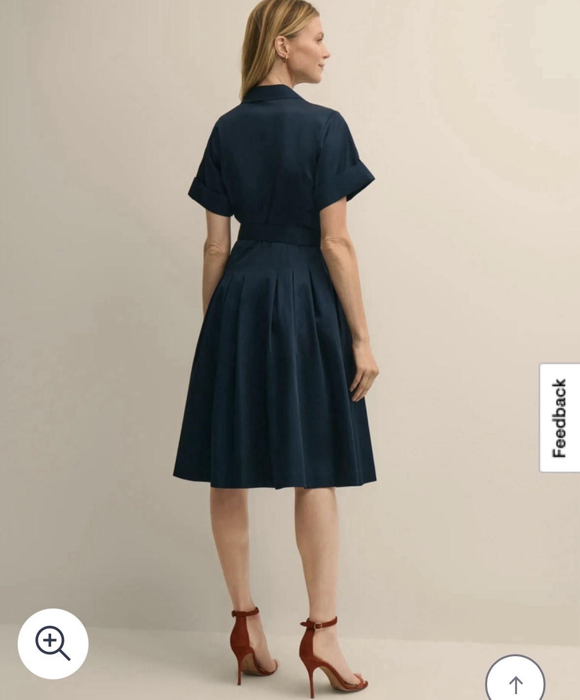 Brooks Brothers Safari Navy Blue Double Breasted Belted Shirtdress Size 4 career