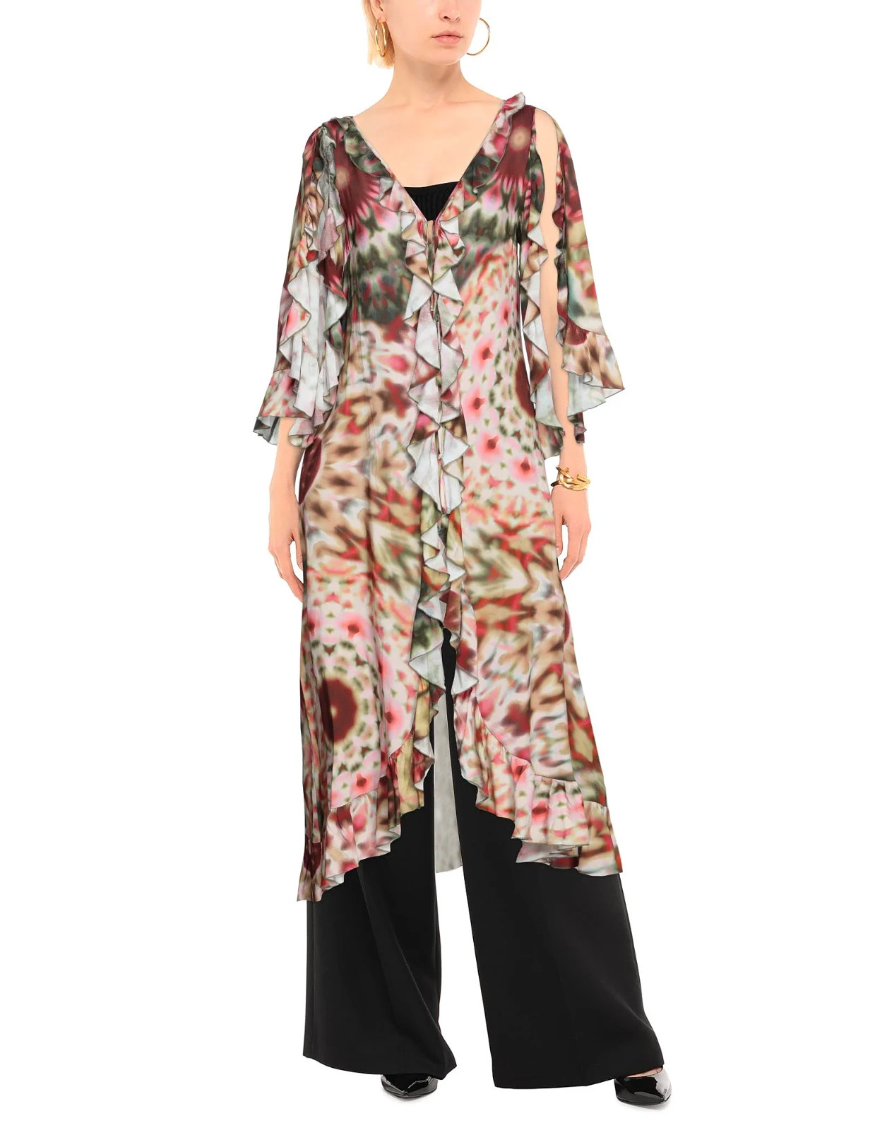 CHARO RUIZ £310 Pacha Ibiza Boho Long Beach Resort Cover Up Coat Dress SMALL NEW