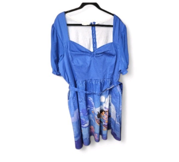 Loungefly Disney SS Aladdin Magic Carpet Ride “Allison” Dress M-Medium