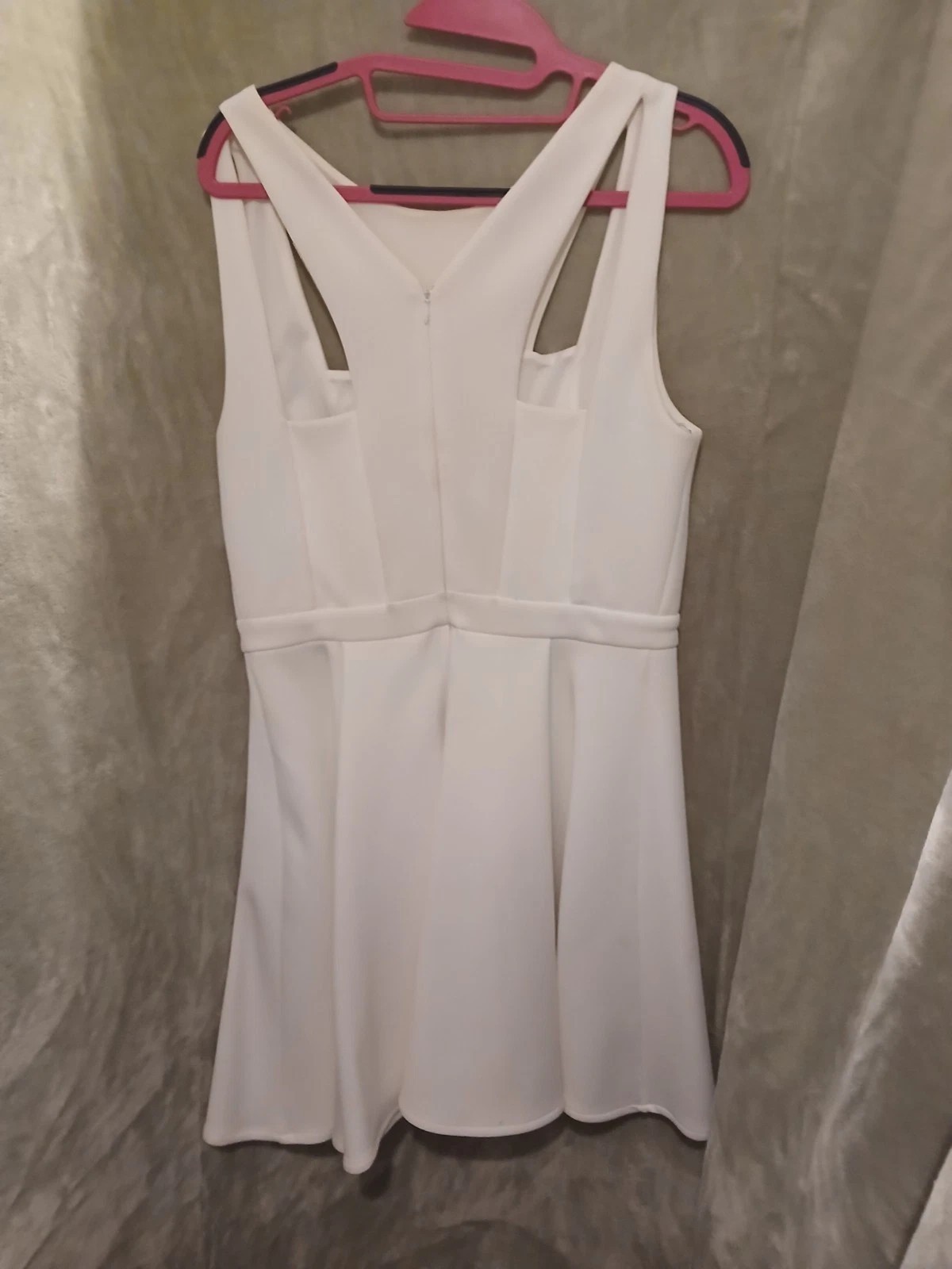 VERSACE COLLECTION White Cutout Runway Medusa Mini Dress Size 46