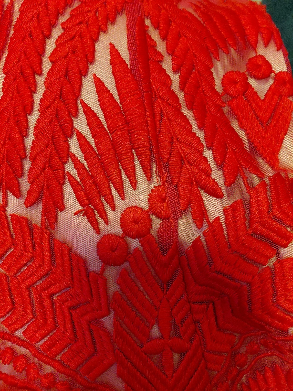 Bardot Alice Embroidered Lace Short Sheath Dress Sleeveless Red 10 Bodycon
