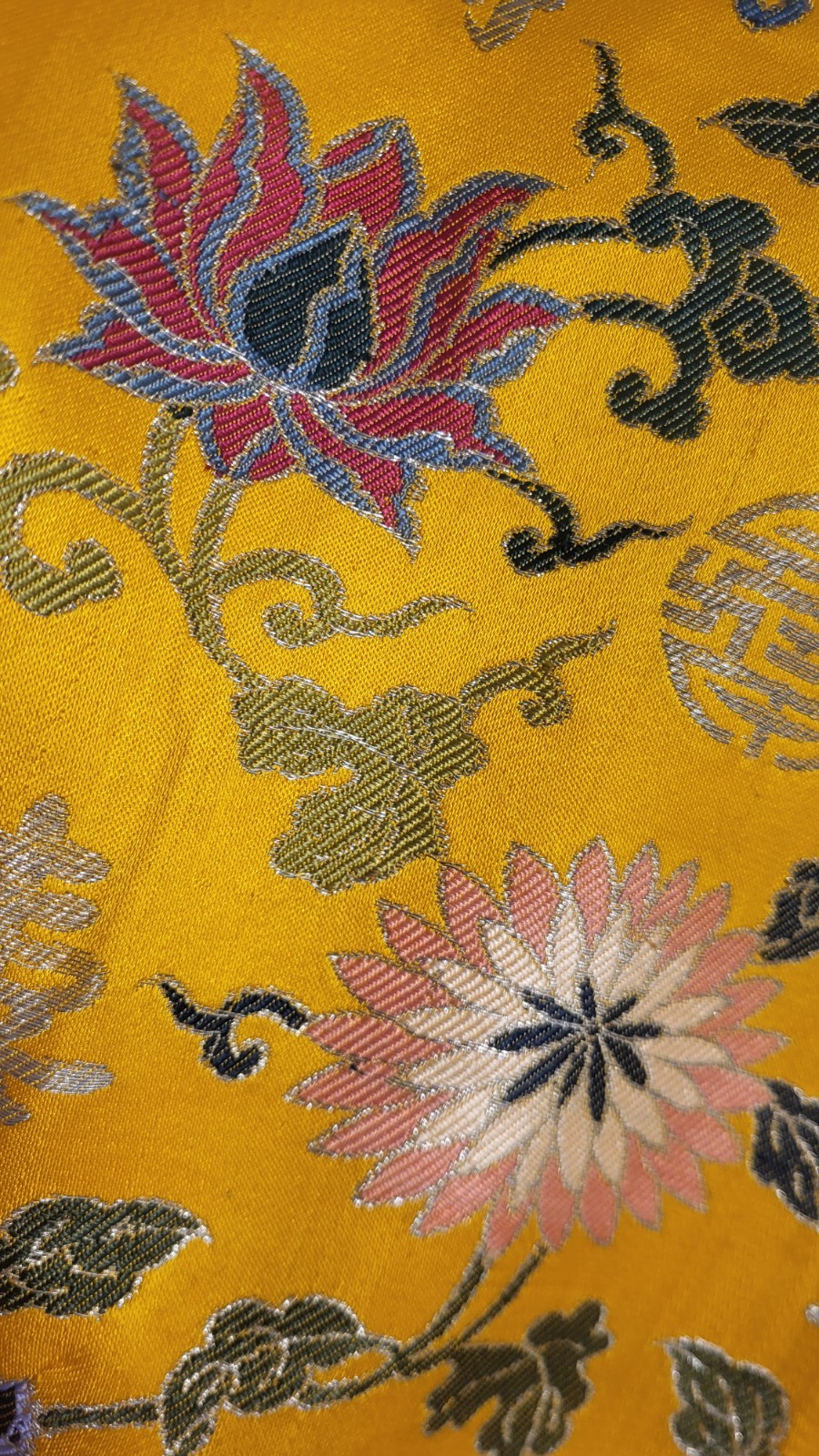 Vintage 1950s Adele Simpson Embroidered Silk Cheongsam-Style Dress (Size M)