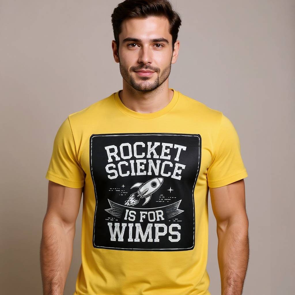 Rocket Science Is For Wimps Funny Graphic Tee