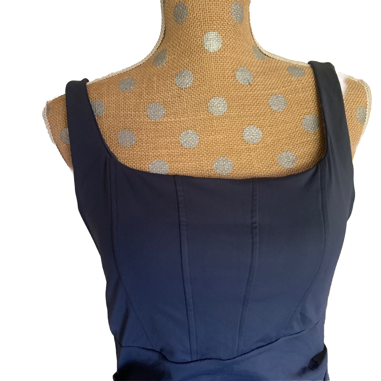 Halara SoftlyZero™ Airy Square Neck Corset Ruched Bodycon Midi Dress Medium