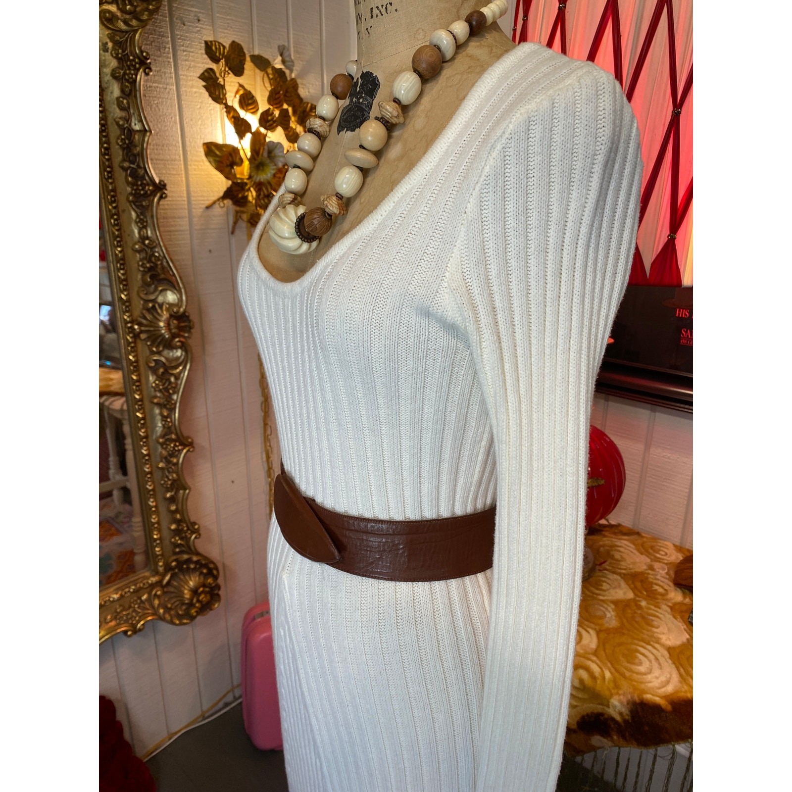 ivory knit maxi dress medium sweater dress classic timeless winter fashion