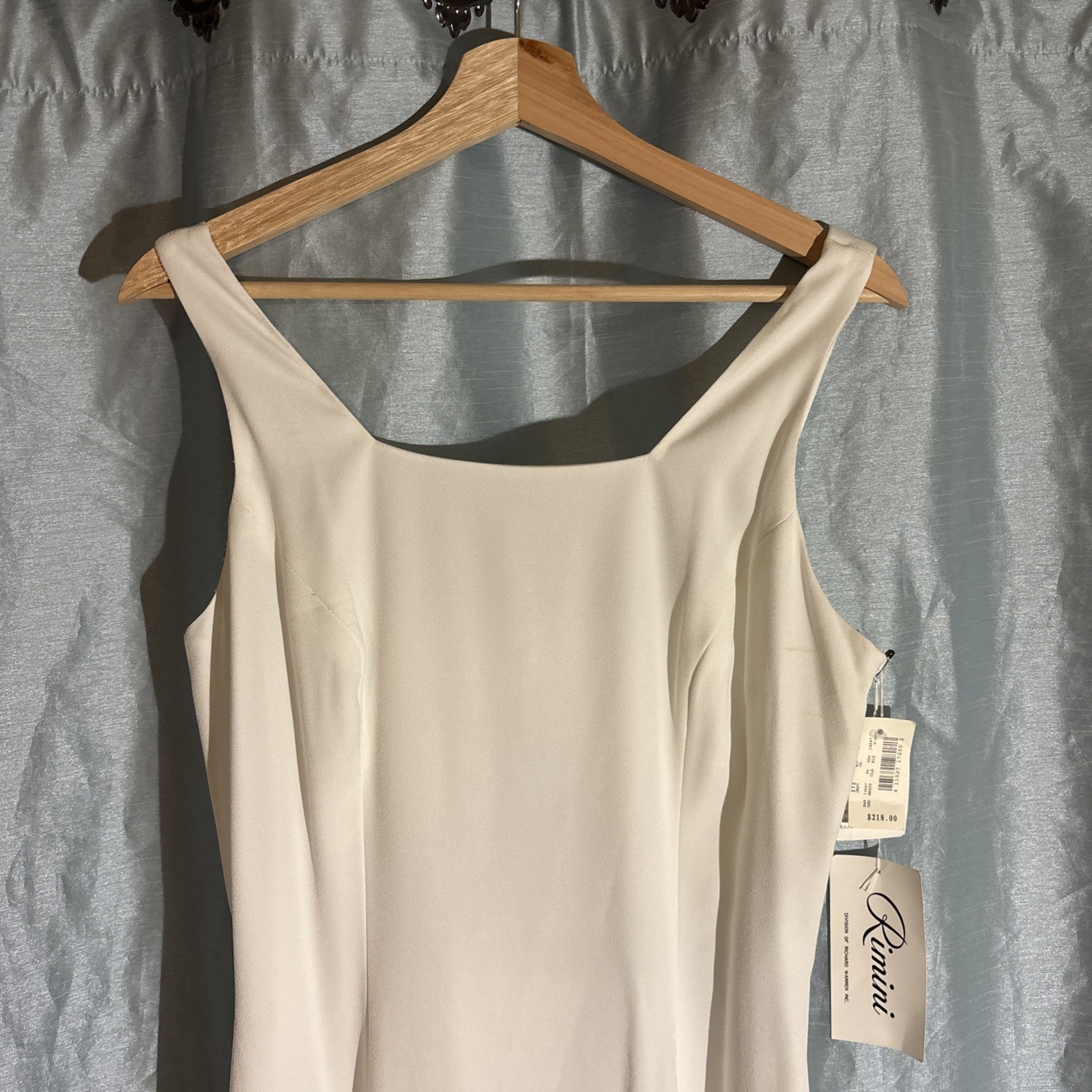 Rimini White Evening Dress with Lace Up Back Size 10 – NWT
