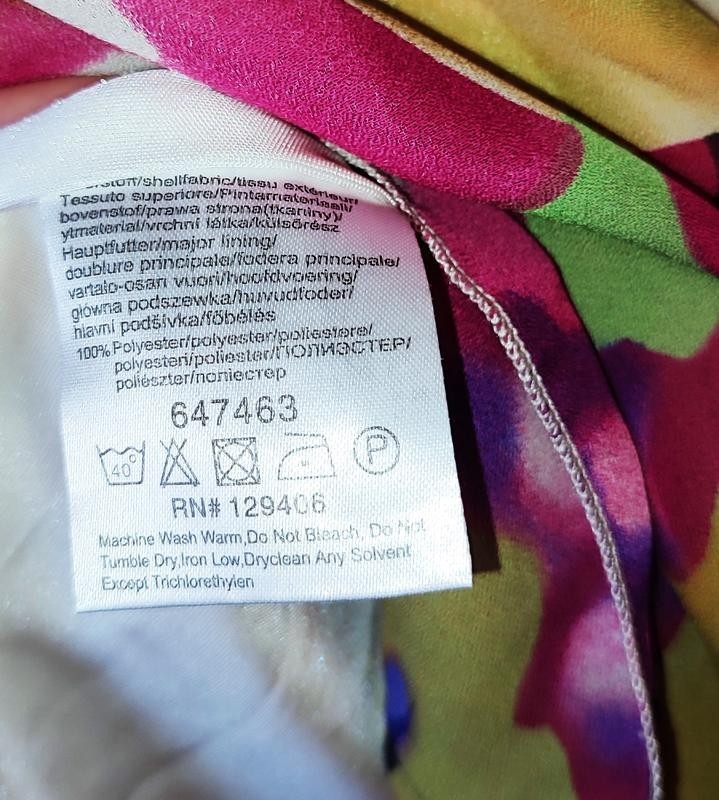 Vibrant Multicolored Abstract Floral Shift Dress Size M