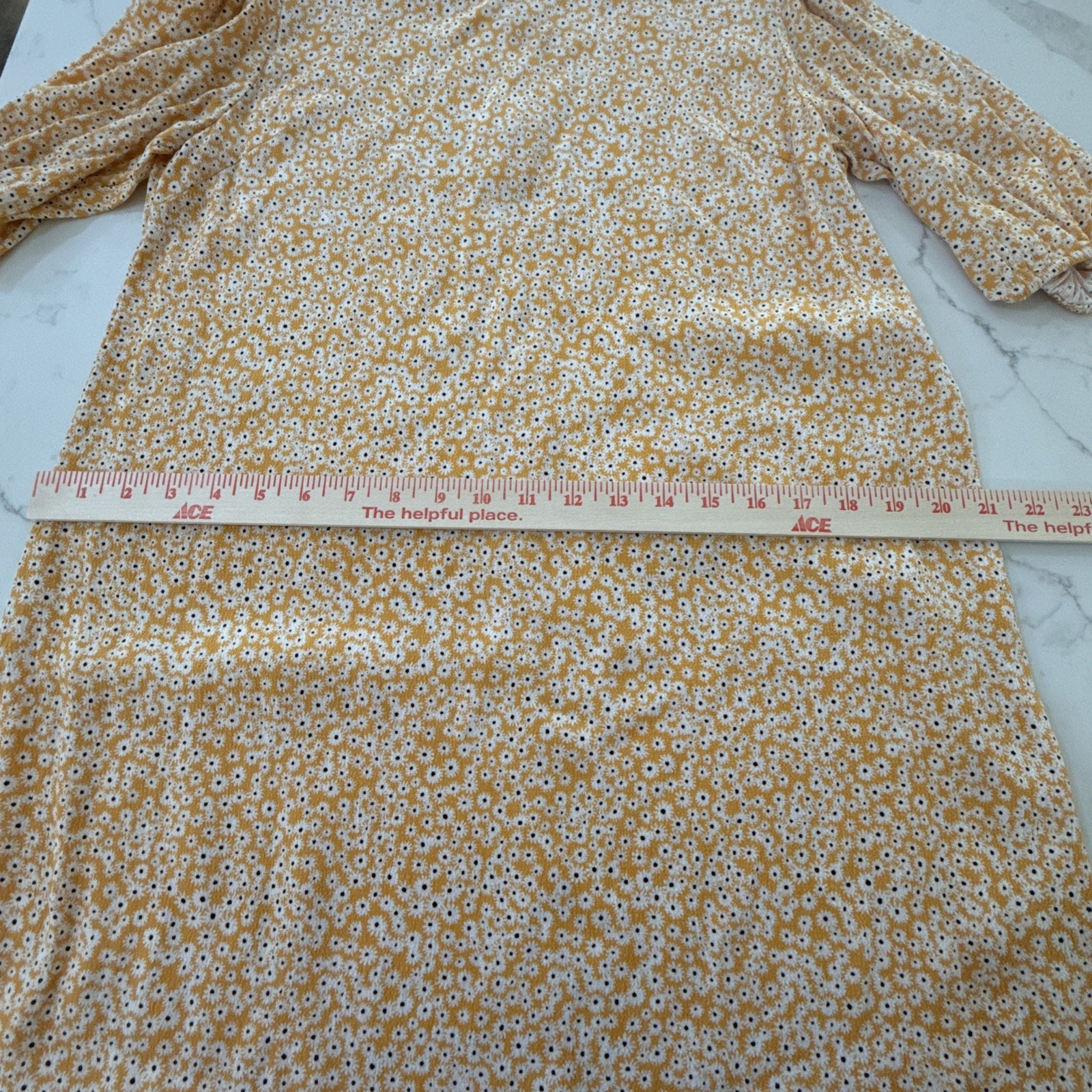 Samsoe Samsoe Women’s Dress Golden Aster M Yellow Floral Boho Casual Cottagecore
