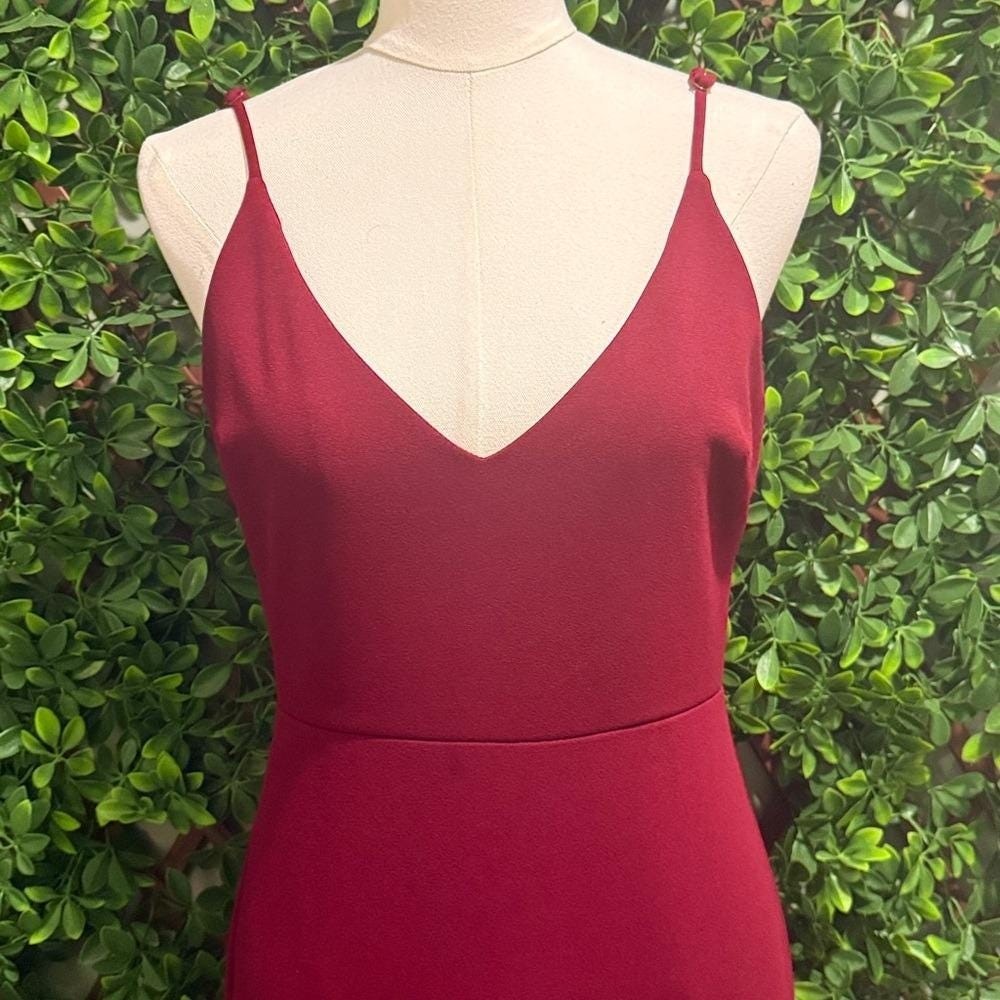 Infinite Glory Wine Red Dress